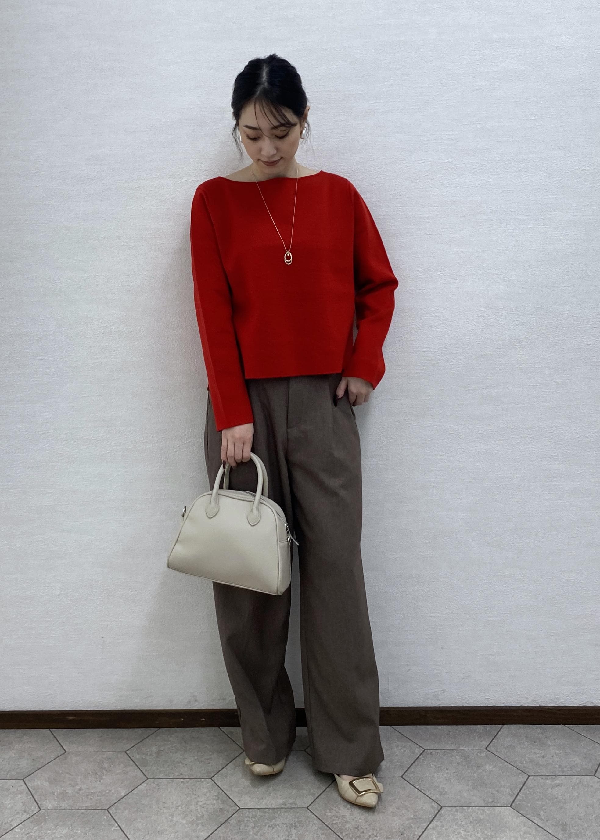 ROPE' PICNICの【洗濯機OK】ミラノリブニットプルオーバーを使ったコーディネートを紹介します。｜Rakuten Fashion(楽天ファッション／旧楽天ブランドアベニュー)6339340