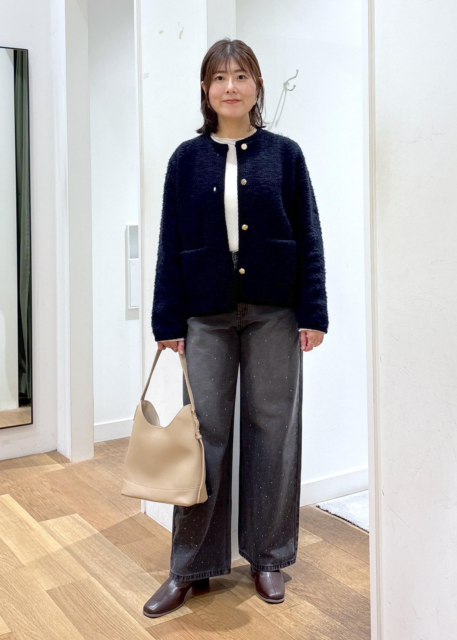 ROPE' PICNICのループ編みニットカーディガンを使ったコーディネートを紹介します。｜Rakuten Fashion(楽天ファッション／旧楽天ブランドアベニュー)6339341