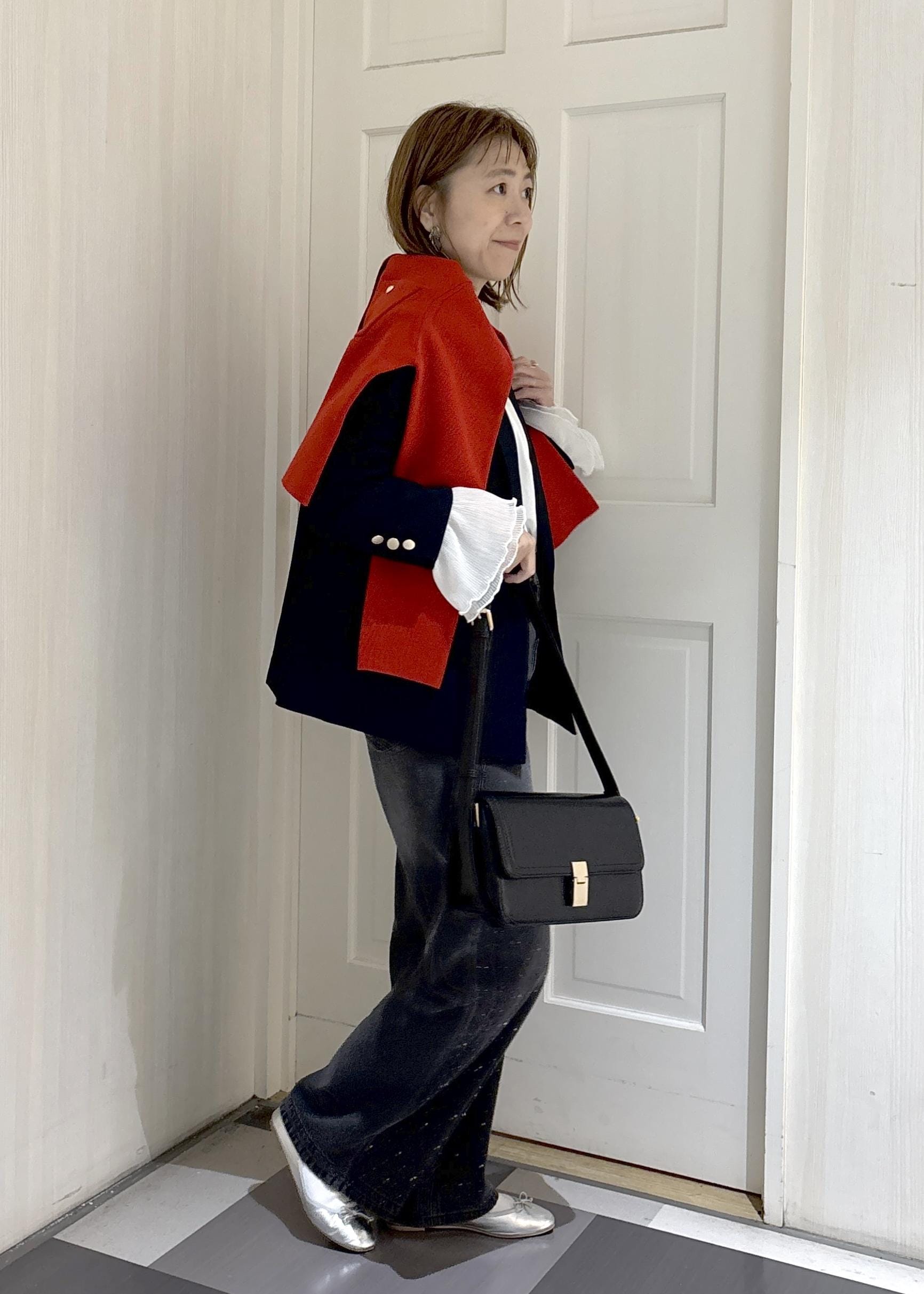 ROPE' PICNICのレディハンサムシリーズ ウールライク金ボタンジャケット(半裏地)/セットアップ・通勤対応を使ったコーディネートを紹介します。｜Rakuten Fashion(楽天ファッション／旧楽天ブランドアベニュー)6339330