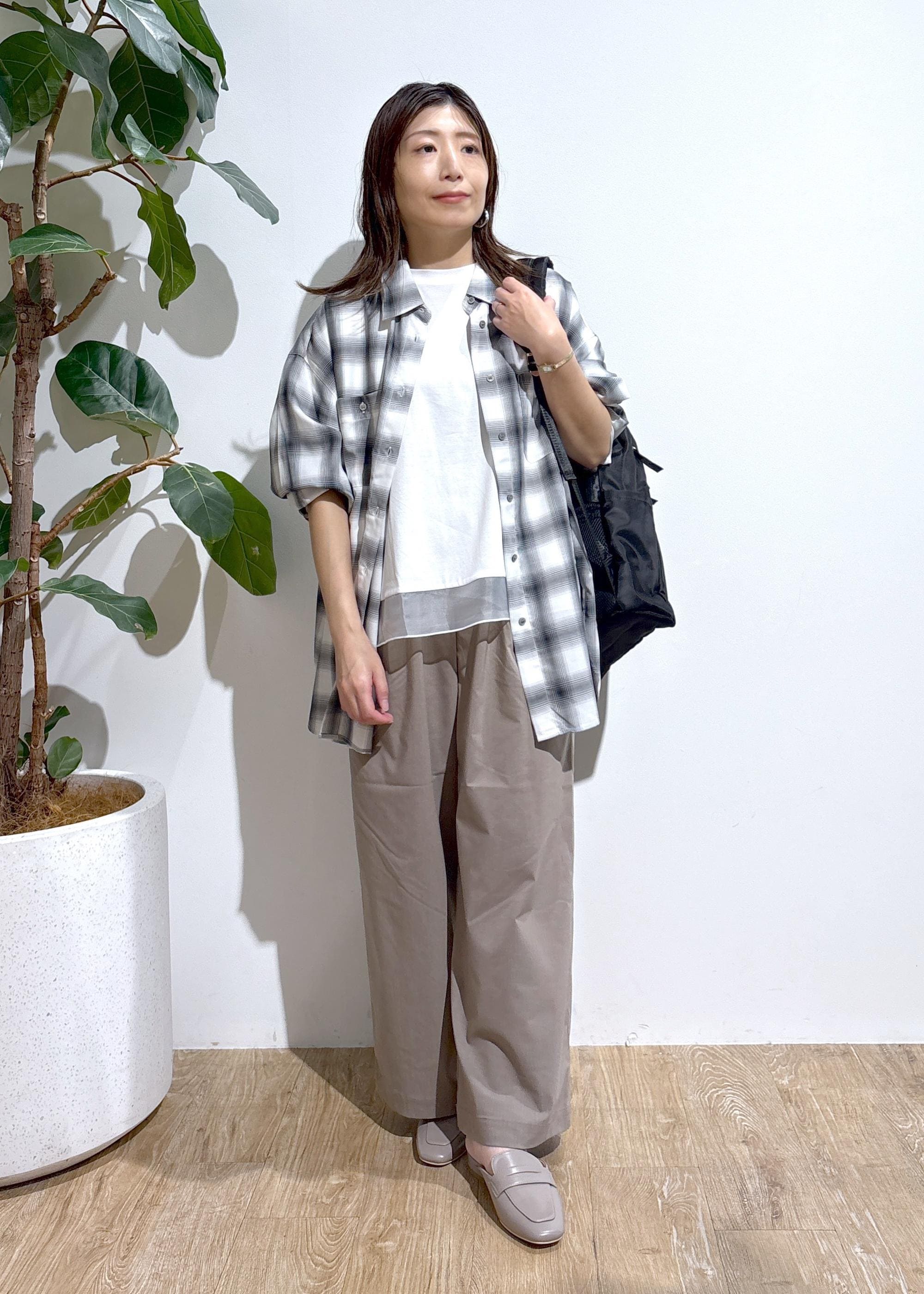ROPE' PICNICのオンブレチェックシャツ/UVケアを使ったコーディネートを紹介します。｜Rakuten Fashion(楽天ファッション／旧楽天ブランドアベニュー)6339348