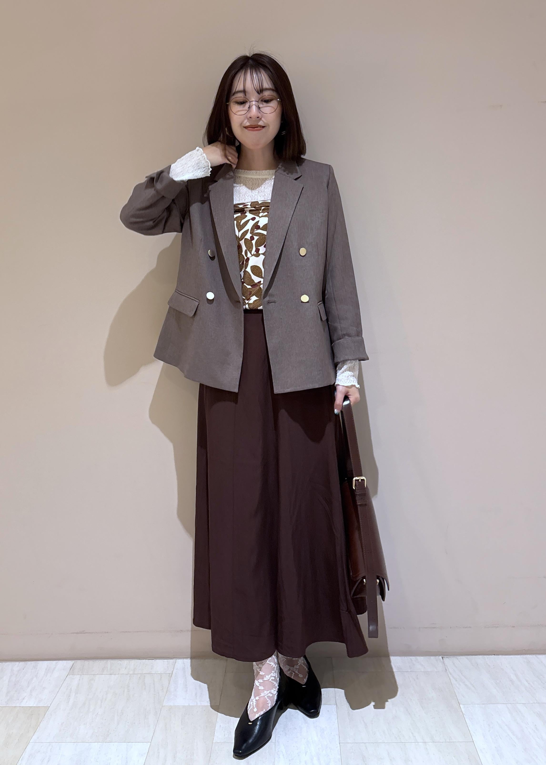 ROPE' PICNICのレディハンサムシリーズ ウールライク金ボタンジャケット(半裏地)/セットアップ・通勤対応を使ったコーディネートを紹介します。｜Rakuten Fashion(楽天ファッション／旧楽天ブランドアベニュー)6339350