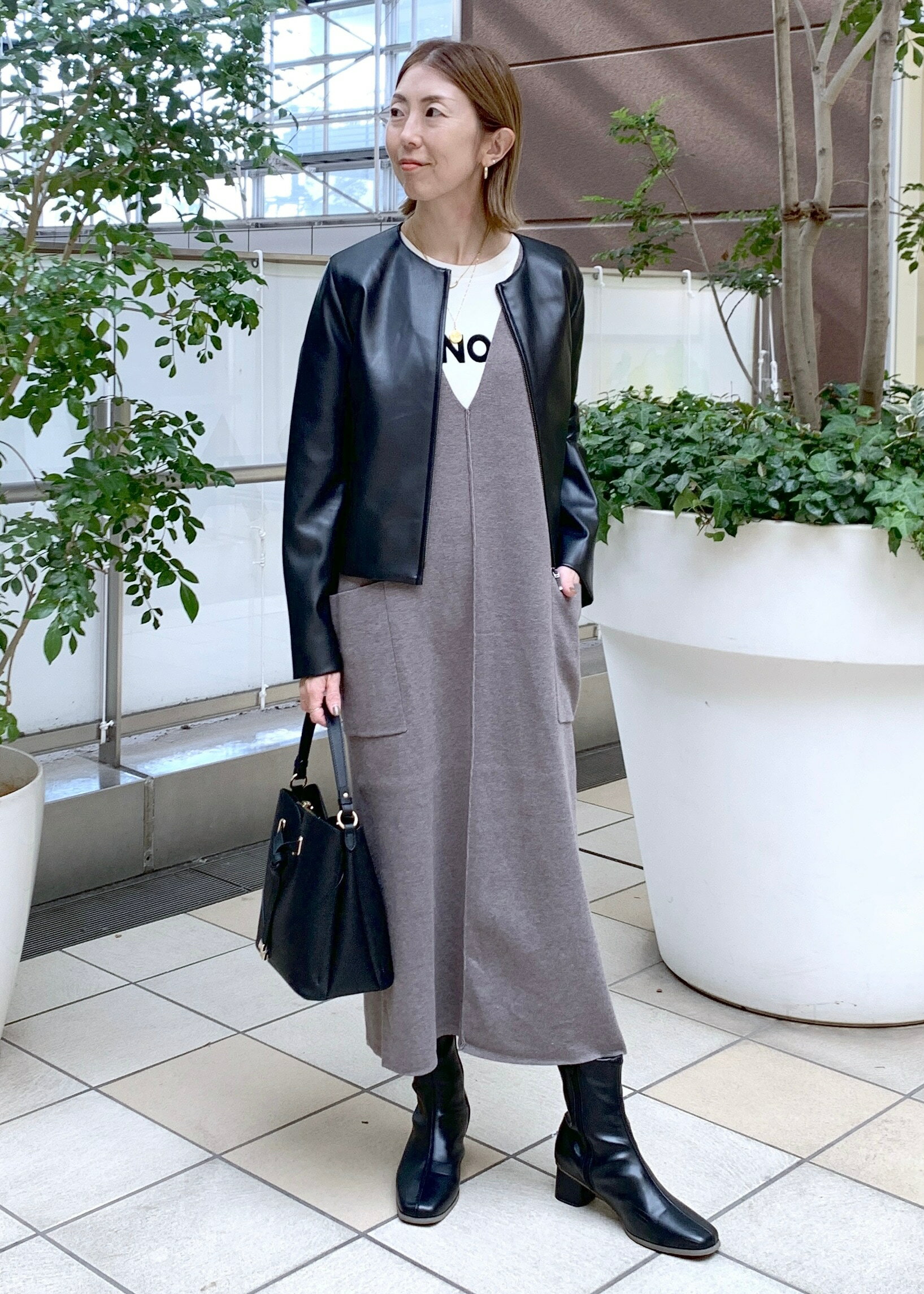 ROPE' PICNICのニットジャンパースカート/着丈が選べる・リンクコーデを使ったコーディネートを紹介します。｜Rakuten Fashion(楽天ファッション／旧楽天ブランドアベニュー)6339360