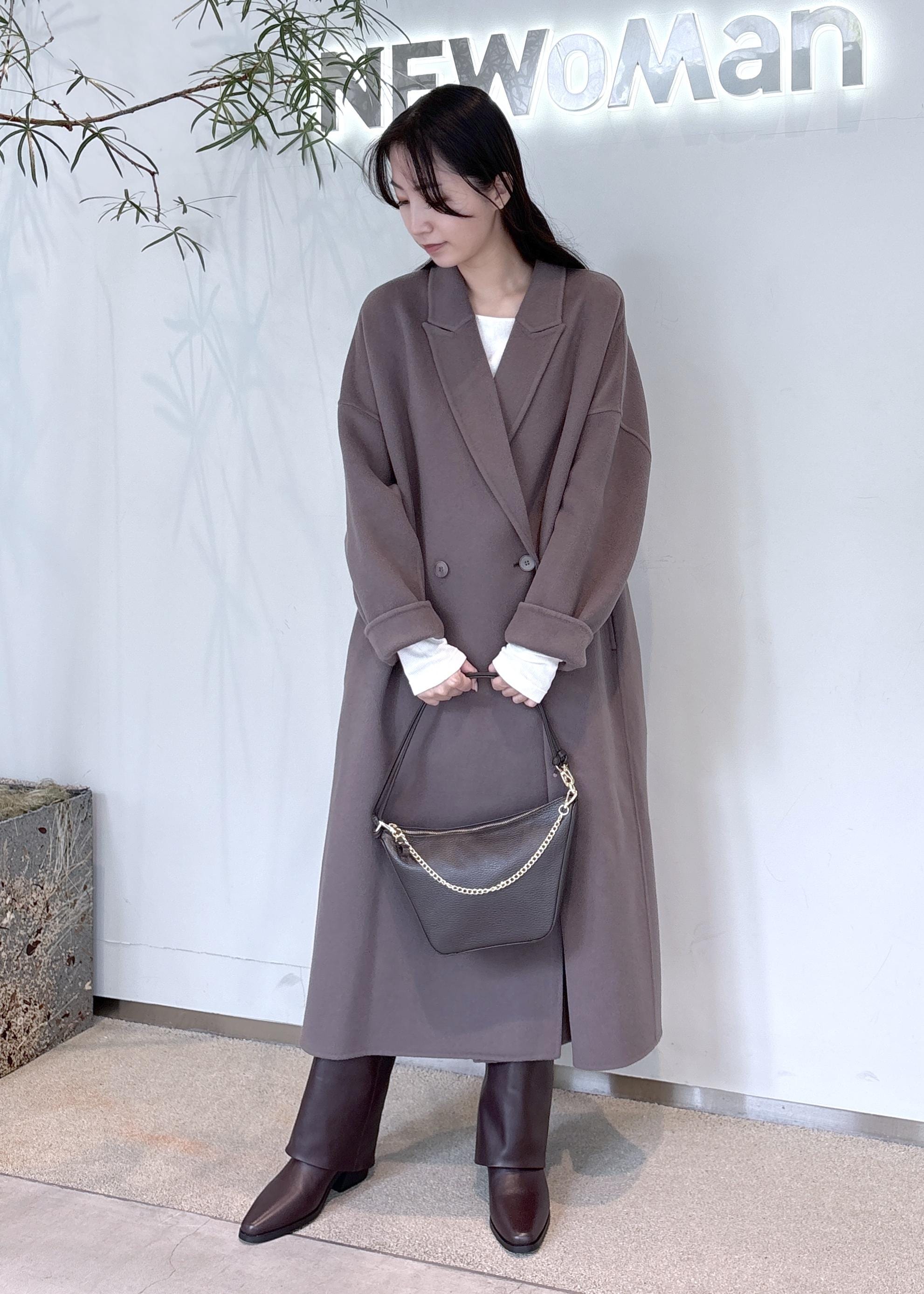 SALON adam et rope'のシャルムリバーロングコートを使ったコーディネートを紹介します。｜Rakuten Fashion(楽天ファッション／旧楽天ブランドアベニュー)6352890