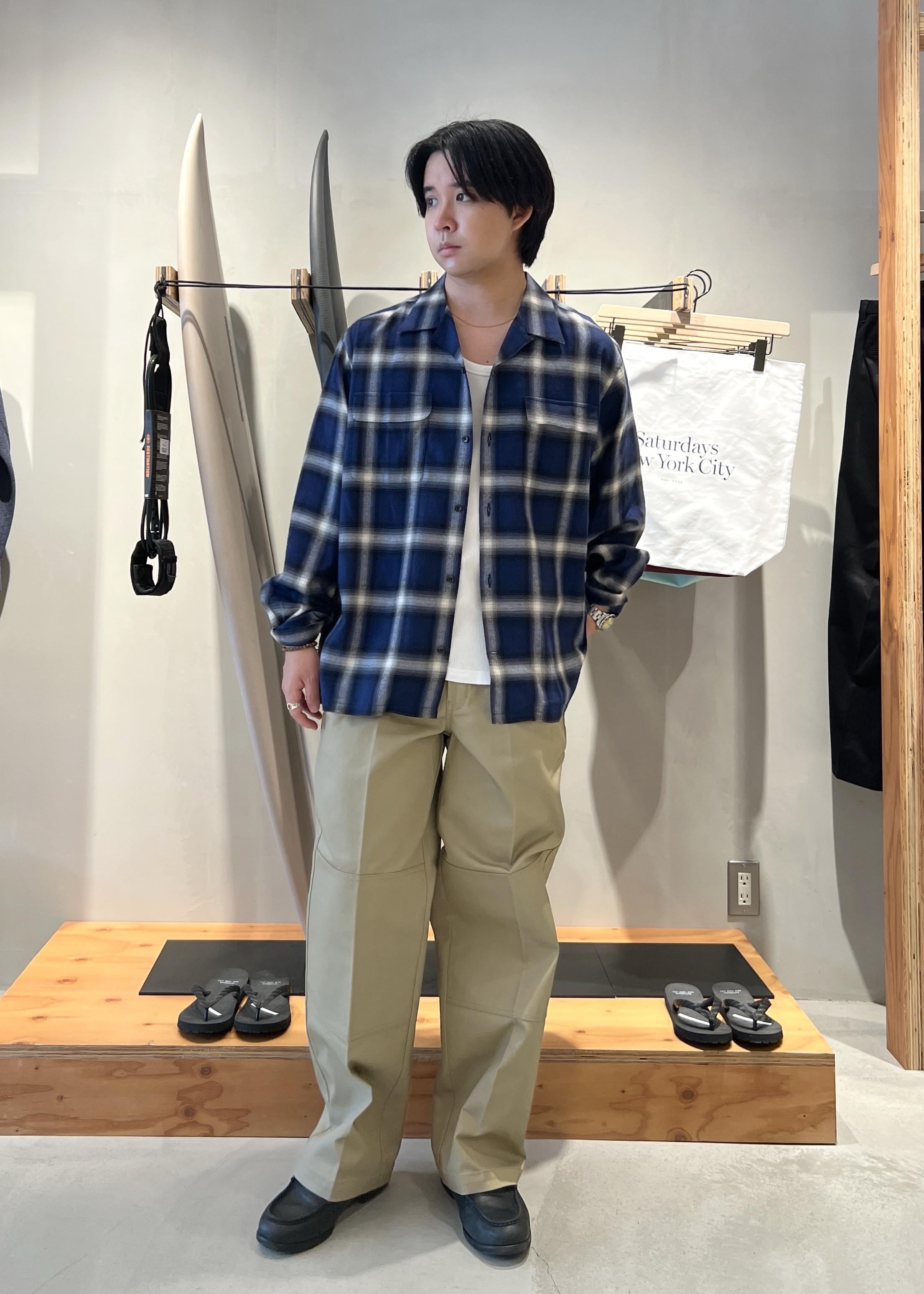 Saturdays NYC | Marco Ombre Check LS Shirt | Rakuten Fashion(楽天
