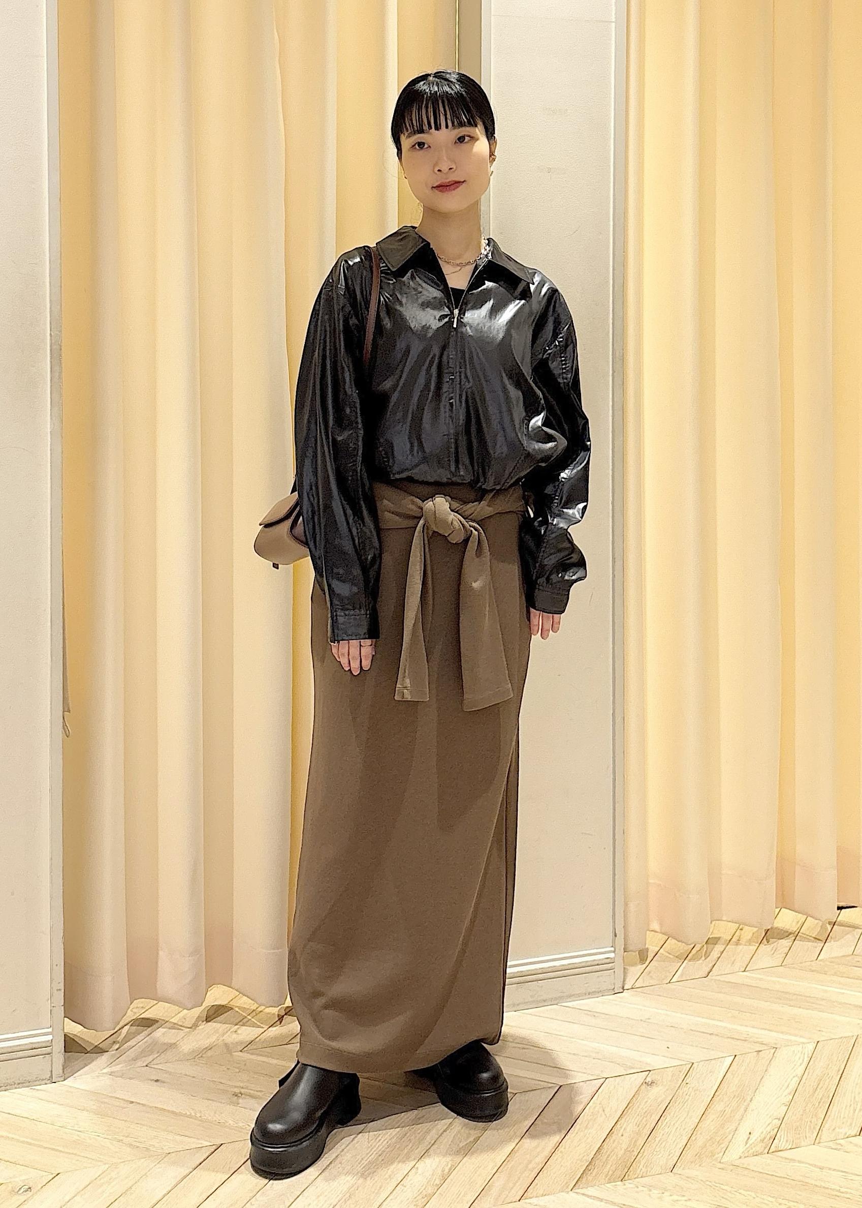 ADAM ET ROPE' | レザーライクサテンブルゾン | Rakuten Fashion(楽天