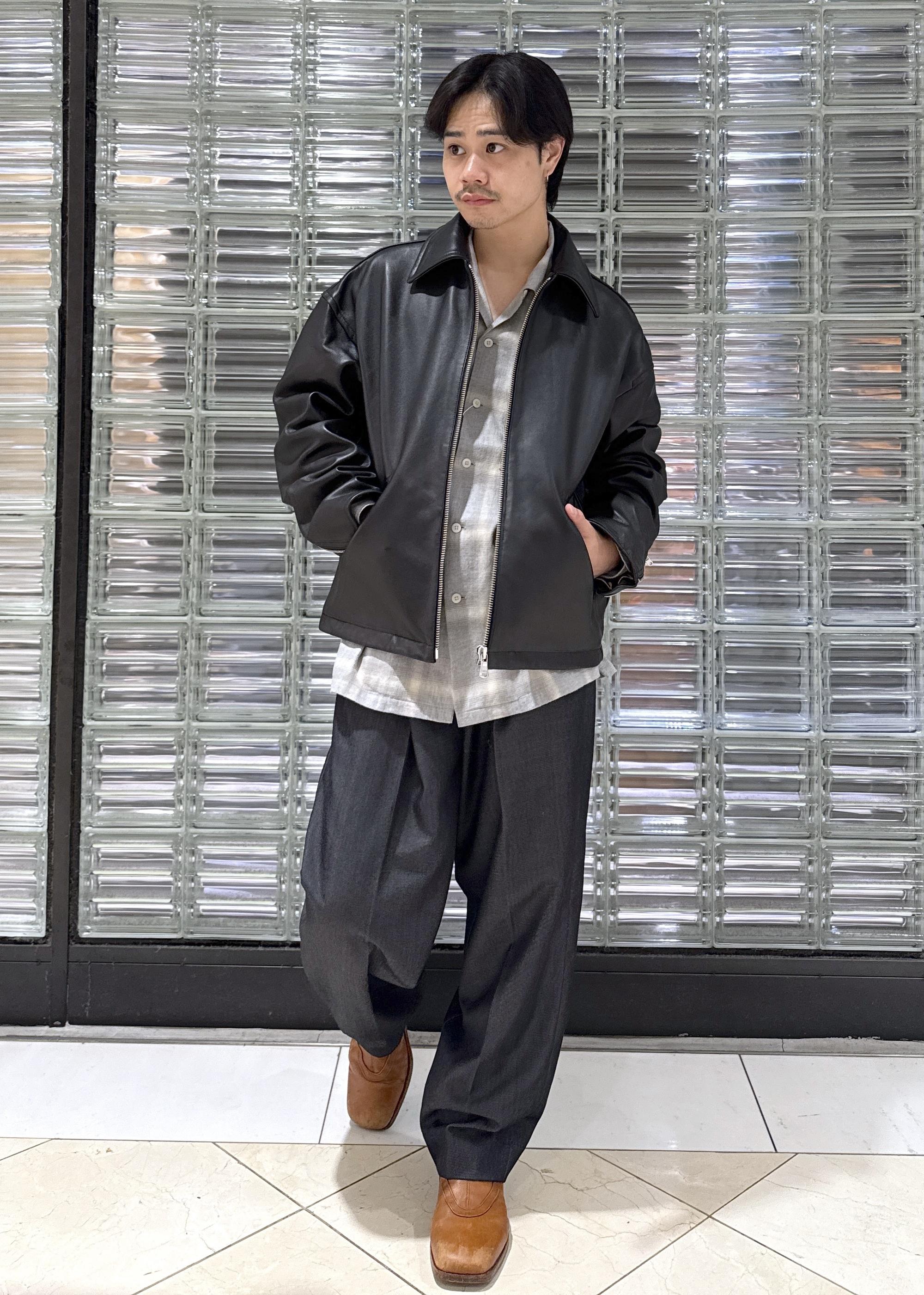 ADAM ET ROPE' | ラムレザー ジップアップ ブルゾン | Rakuten Fashion