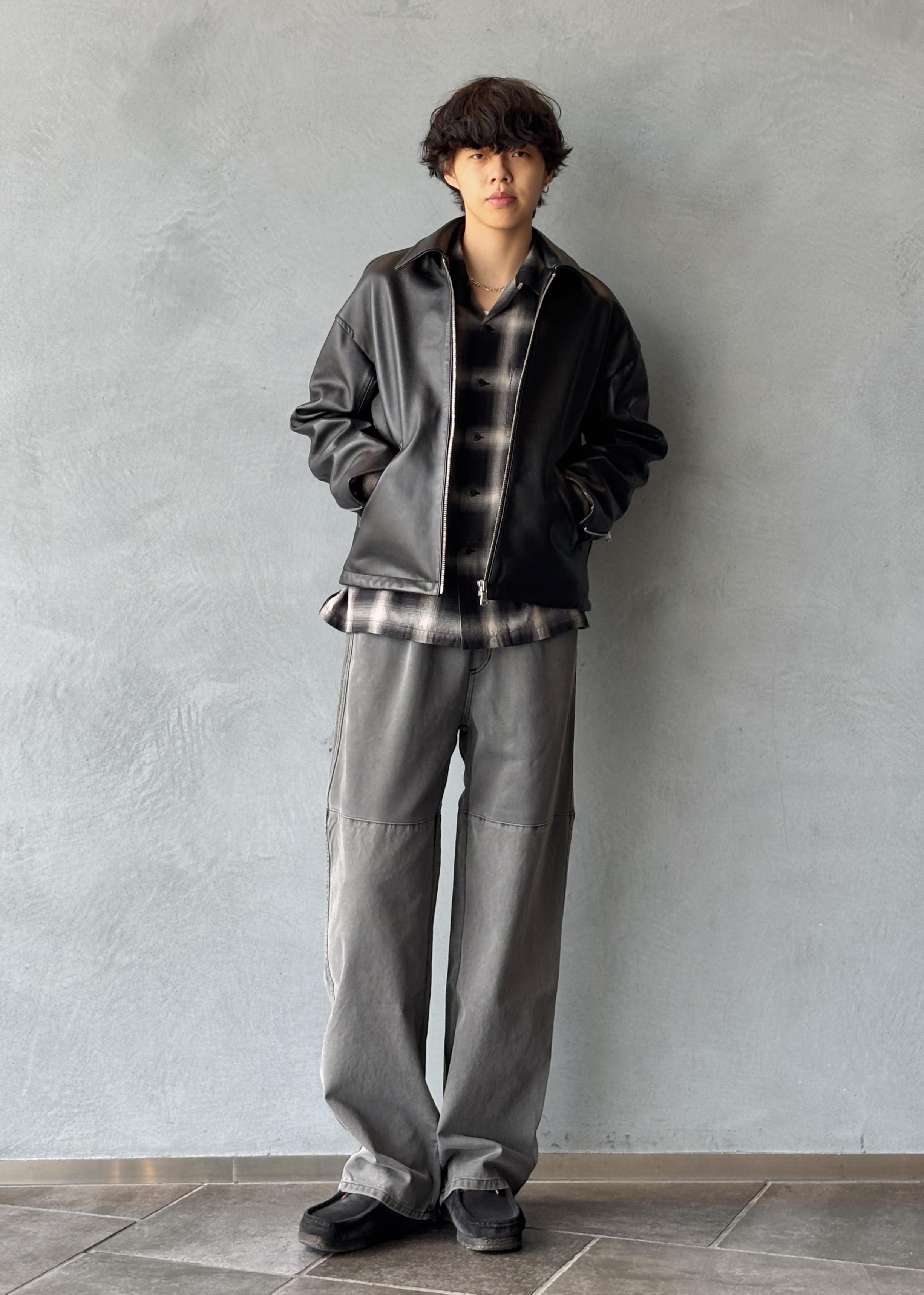 ADAM ET ROPE' | ラムレザー ジップアップ ブルゾン | Rakuten Fashion