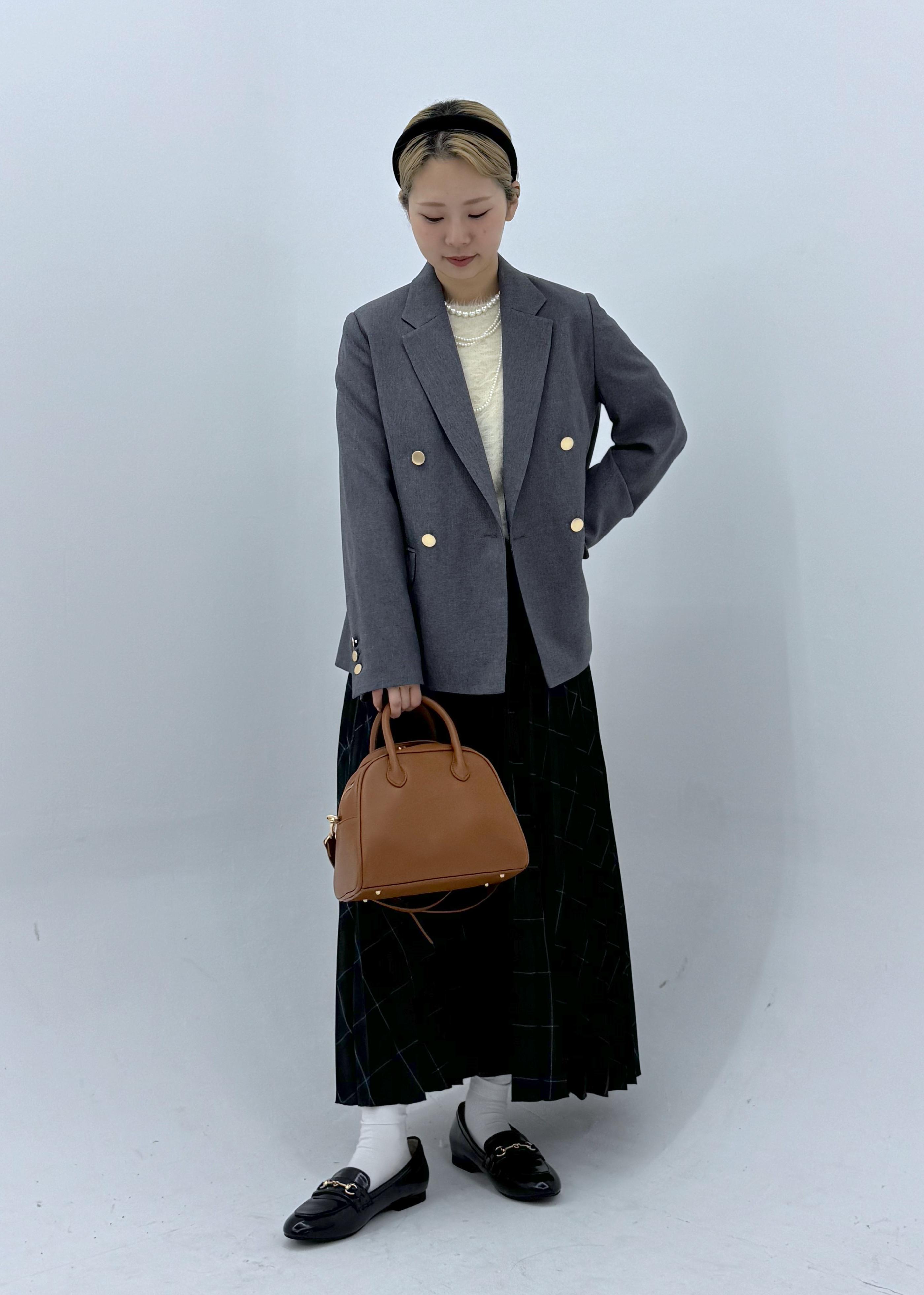 ROPE' PICNICのレディハンサムシリーズ ウールライク金ボタンジャケット(半裏地)/セットアップ・通勤対応を使ったコーディネートを紹介します。｜Rakuten Fashion(楽天ファッション／旧楽天ブランドアベニュー)6353233