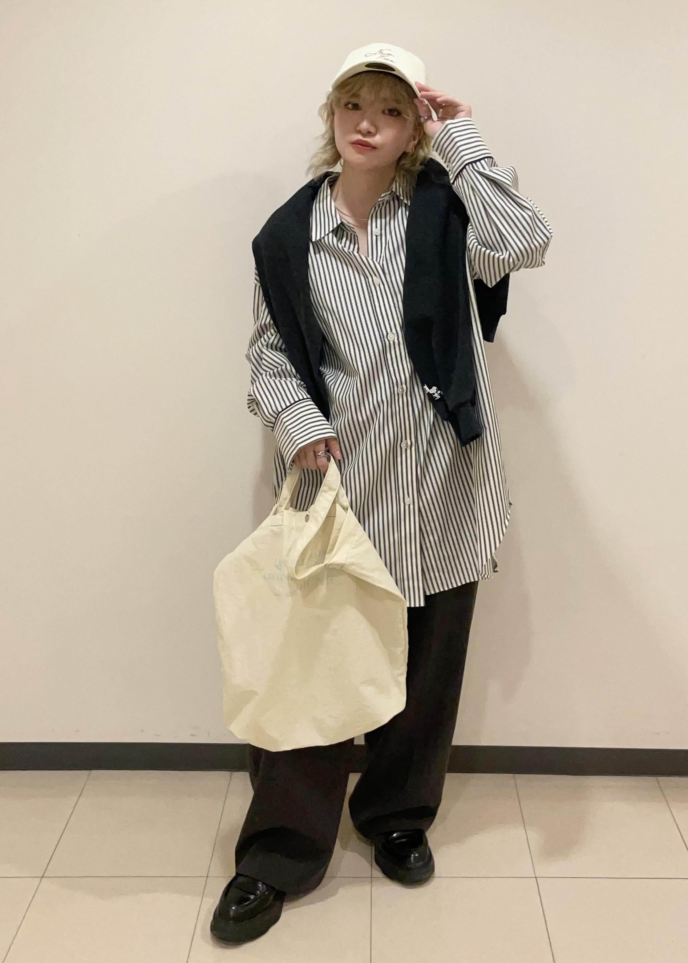 ROPE' PICNICの【PEANUTS*MLB COLLECTION by ROPE' PICNIC】オーバーサイズシャツを使ったコーディネートを紹介します。｜Rakuten Fashion(楽天ファッション／旧楽天ブランドアベニュー)6353238