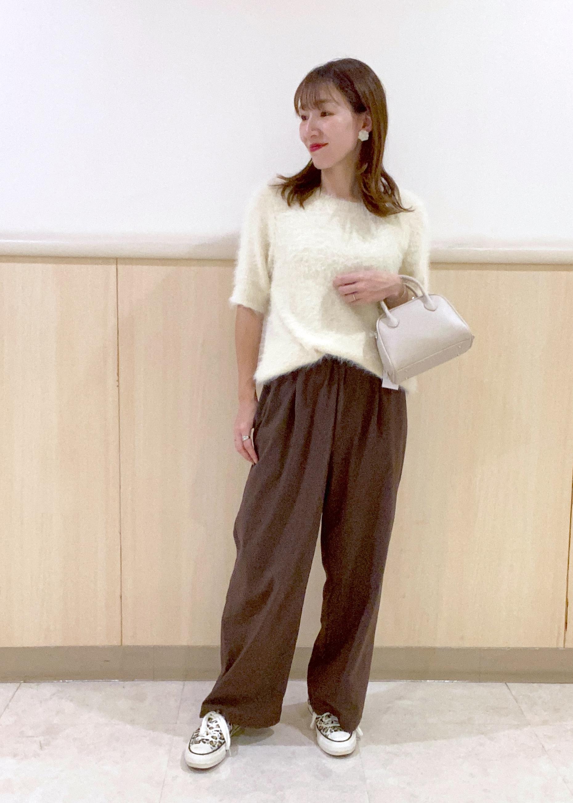 ROPE' PICNICのシャギーニットハーフスリーブプルオーバーを使ったコーディネートを紹介します。｜Rakuten Fashion(楽天ファッション／旧楽天ブランドアベニュー)6353226