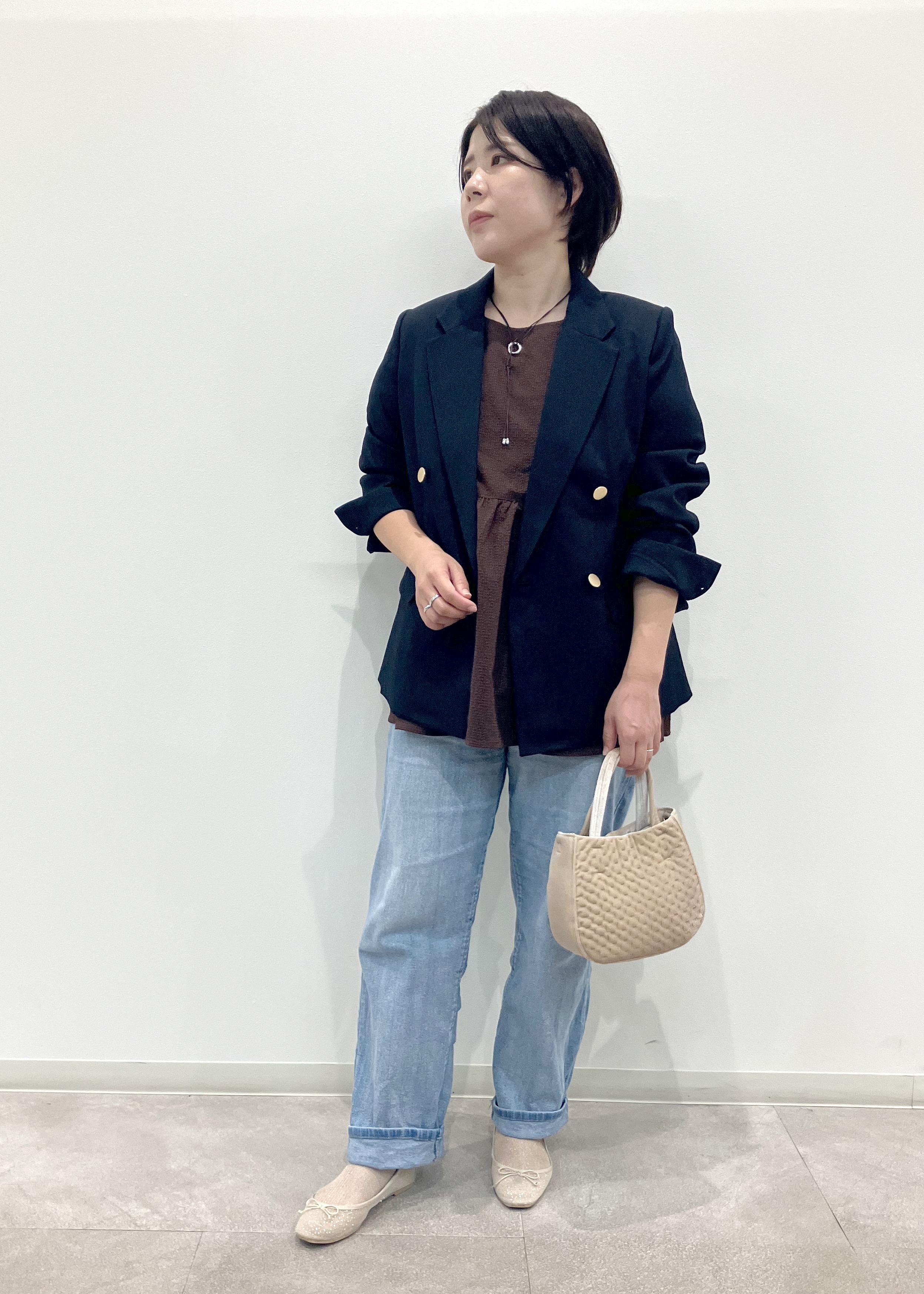 ROPE' PICNICのレディハンサムシリーズ ウールライク金ボタンジャケット(半裏地)/セットアップ・通勤対応を使ったコーディネートを紹介します。｜Rakuten Fashion(楽天ファッション／旧楽天ブランドアベニュー)6353227