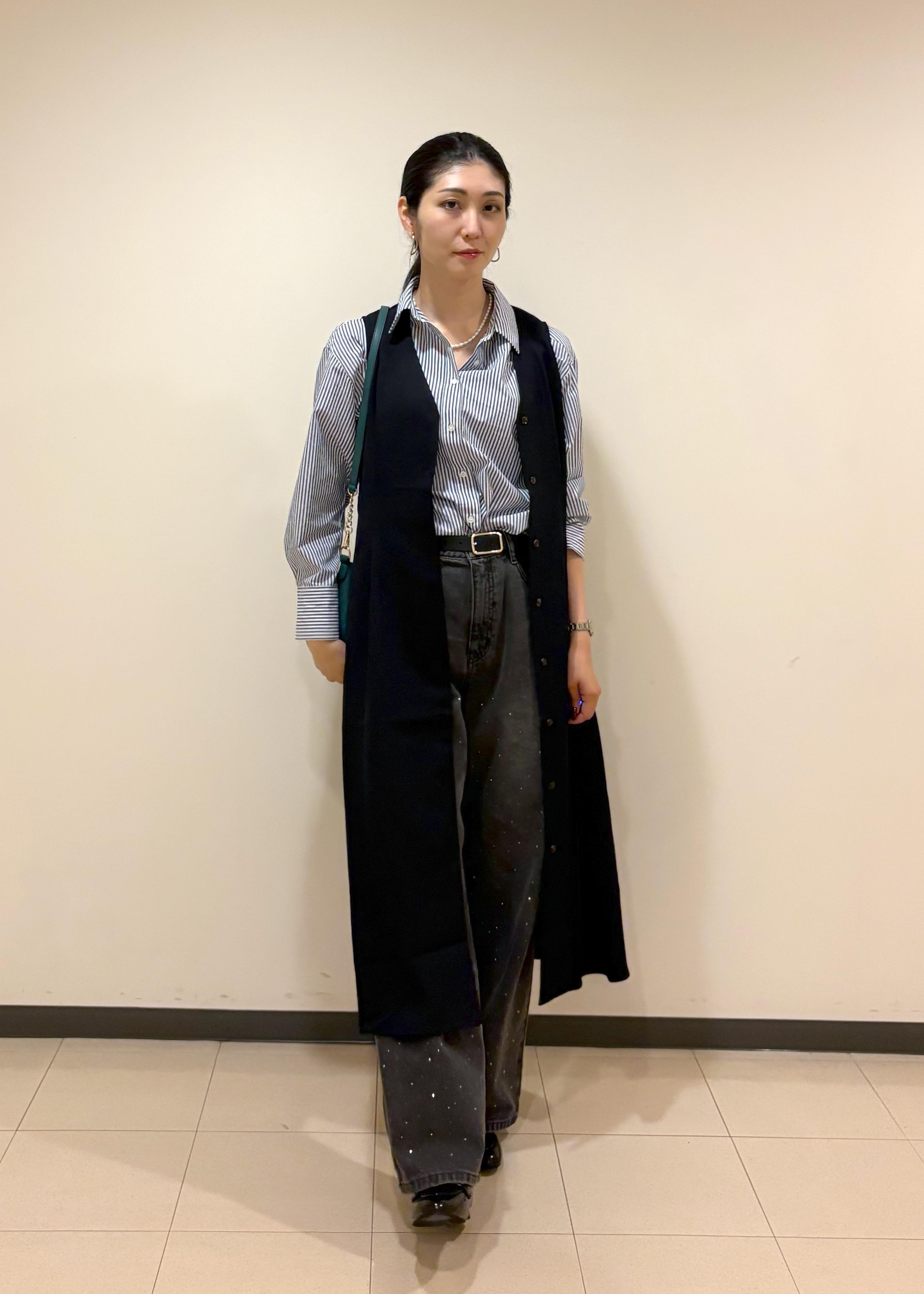 ROPE' PICNICの【防シワ】ボウタイ付きレギュラーシャツを使ったコーディネートを紹介します。｜Rakuten Fashion(楽天ファッション／旧楽天ブランドアベニュー)6353248