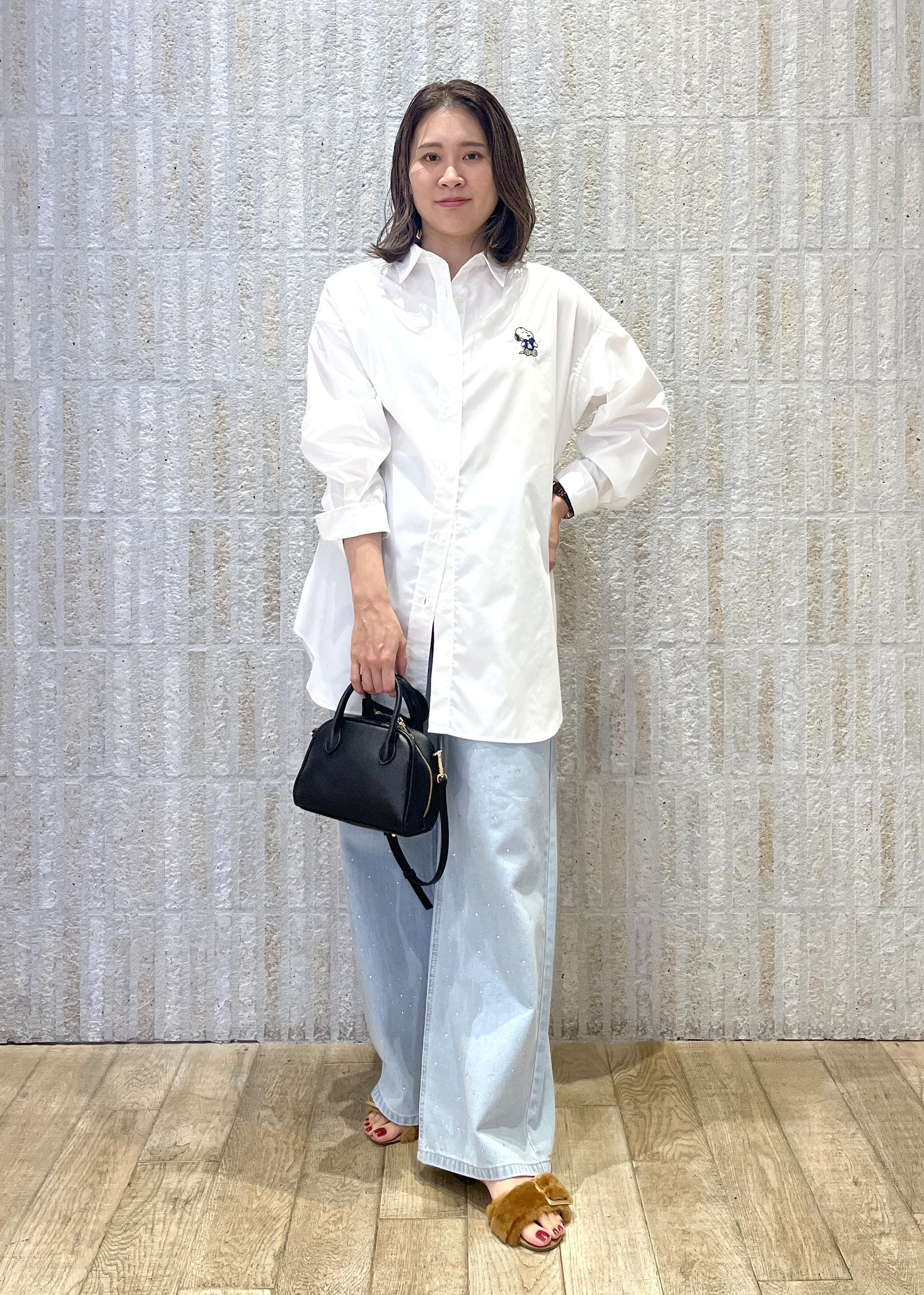 ROPE' PICNICの【PEANUTS*MLB COLLECTION by ROPE' PICNIC】オーバーサイズシャツを使ったコーディネートを紹介します。｜Rakuten Fashion(楽天ファッション／旧楽天ブランドアベニュー)6353270