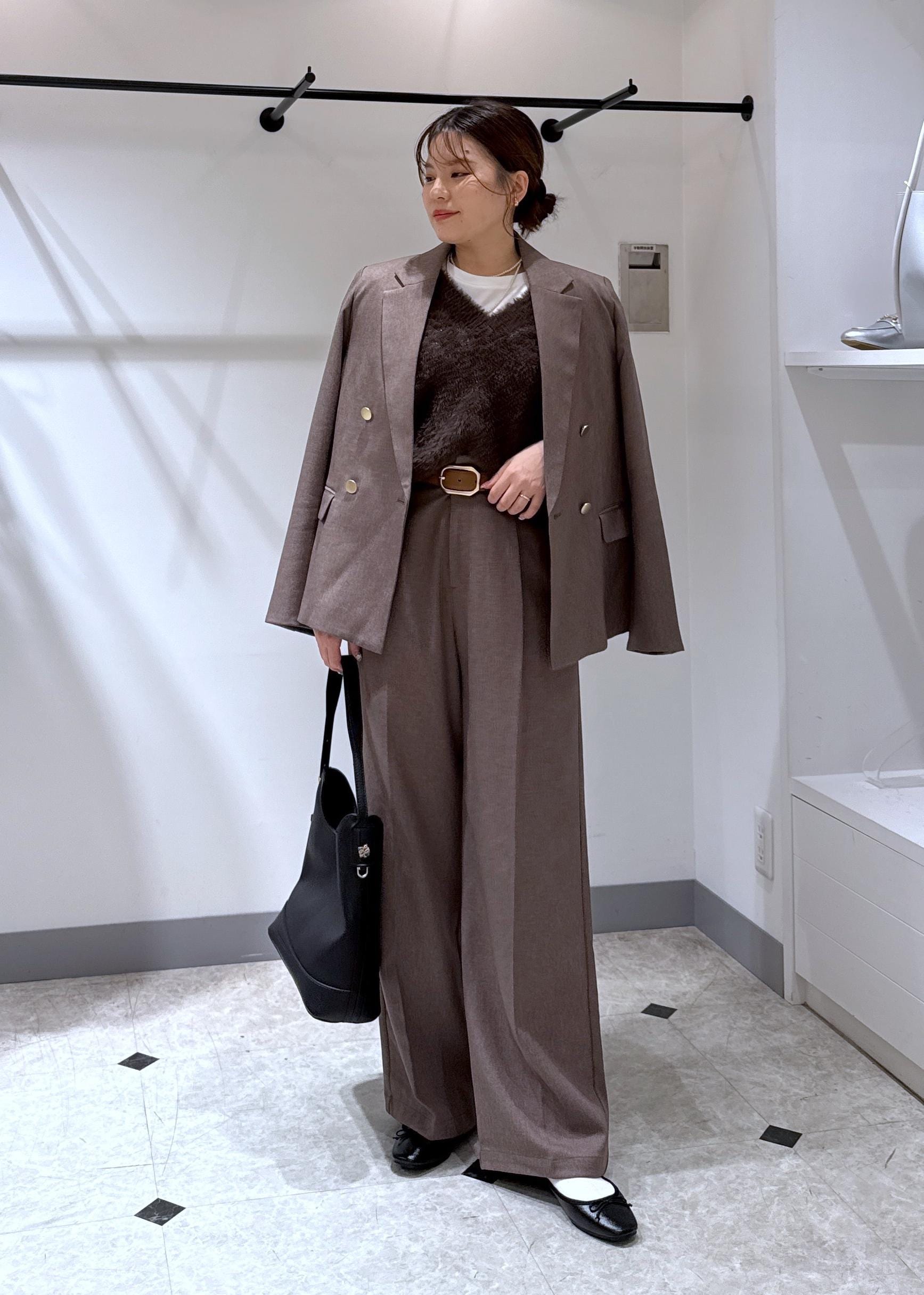 ROPE' PICNICのレディハンサムシリーズ ウールライク金ボタンジャケット(半裏地)/セットアップ・通勤対応を使ったコーディネートを紹介します。｜Rakuten Fashion(楽天ファッション／旧楽天ブランドアベニュー)6353260