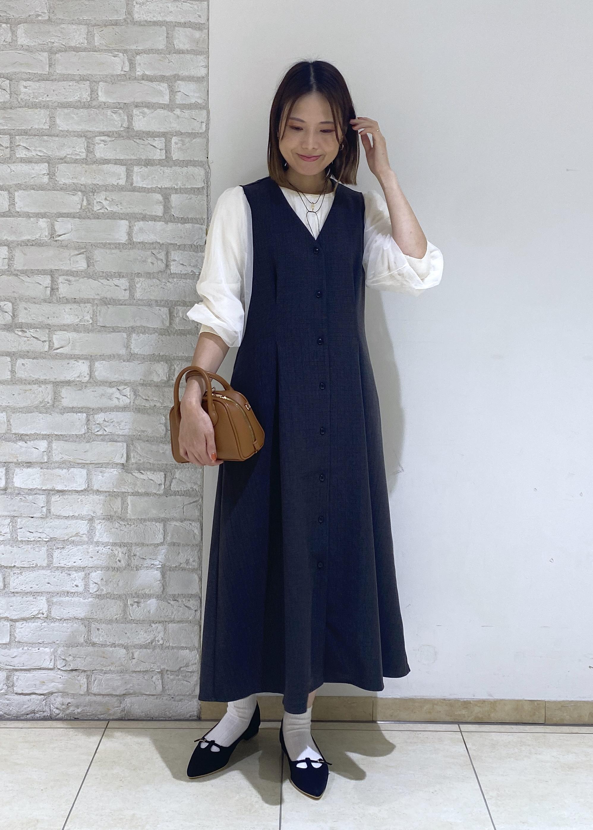 ROPE' PICNICのレディハンサムシリーズ ウールライクウエストタックジャンパースカート/セットアップ対応を使ったコーディネートを紹介します。｜Rakuten Fashion(楽天ファッション／旧楽天ブランドアベニュー)6353263