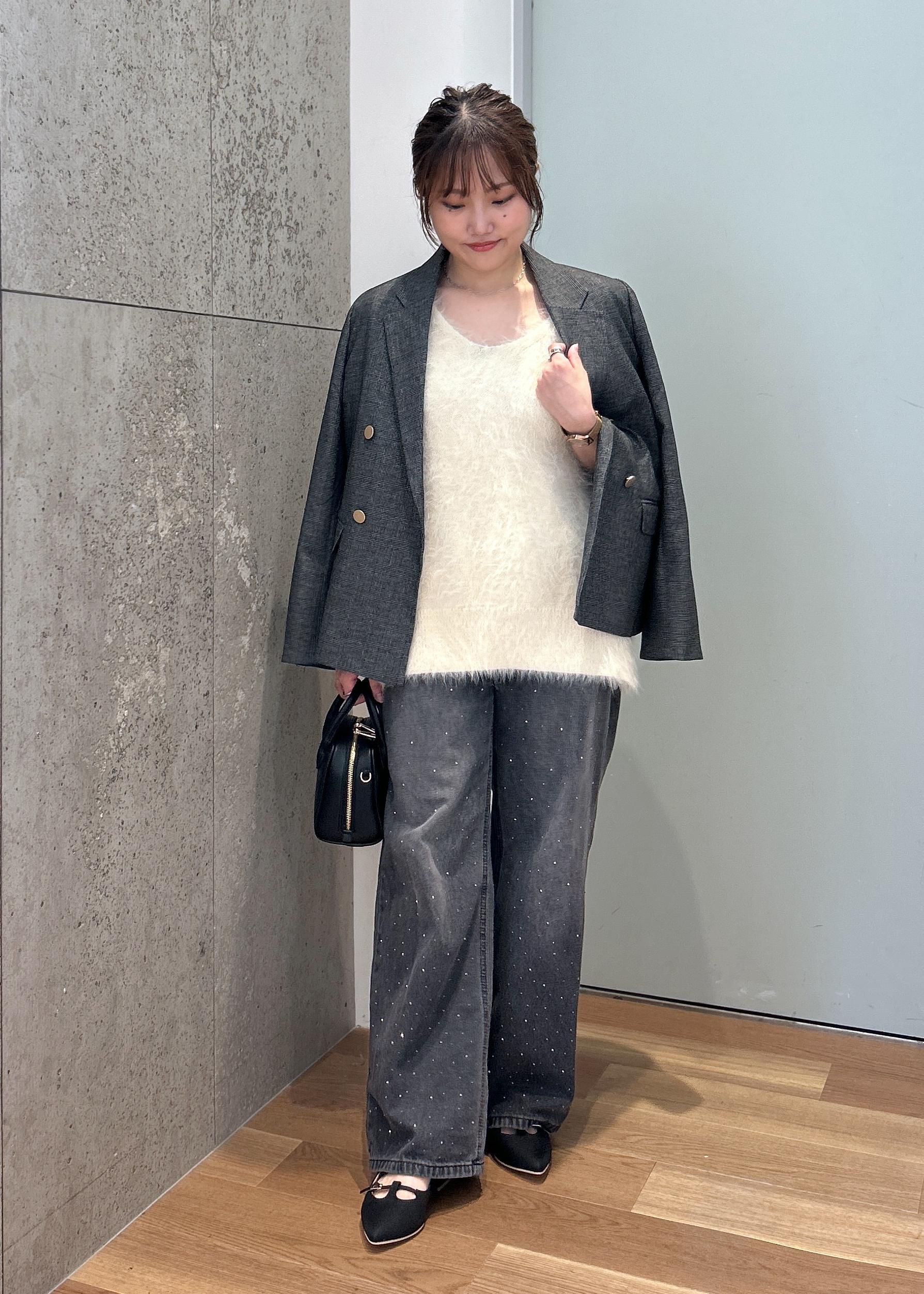 ROPE' PICNICのシャギーニットベストを使ったコーディネートを紹介します。｜Rakuten Fashion(楽天ファッション／旧楽天ブランドアベニュー)6353292