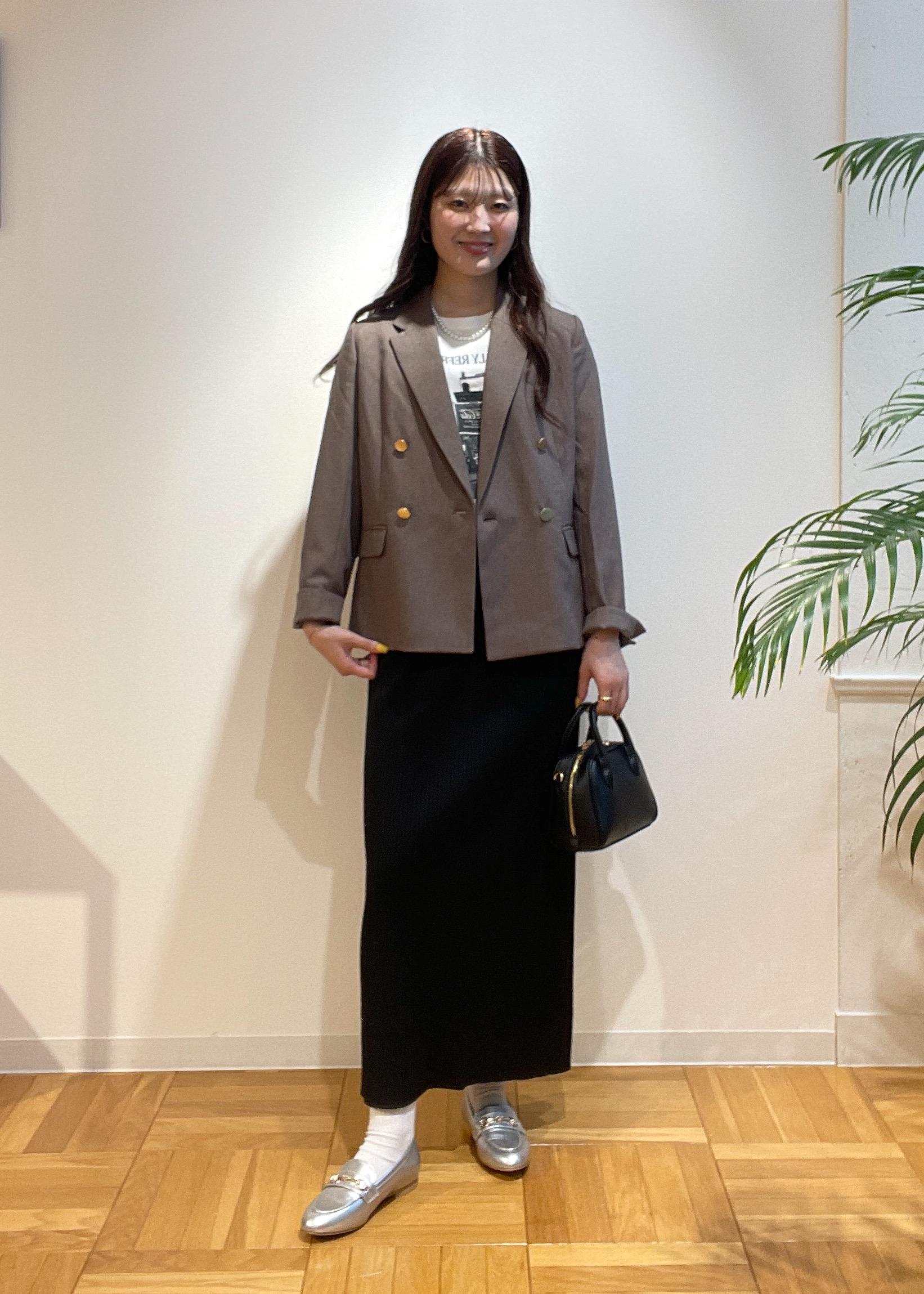 ROPE' PICNICのレディハンサムシリーズ ウールライク金ボタンジャケット(半裏地)/セットアップ・通勤対応を使ったコーディネートを紹介します。｜Rakuten Fashion(楽天ファッション／旧楽天ブランドアベニュー)6353297