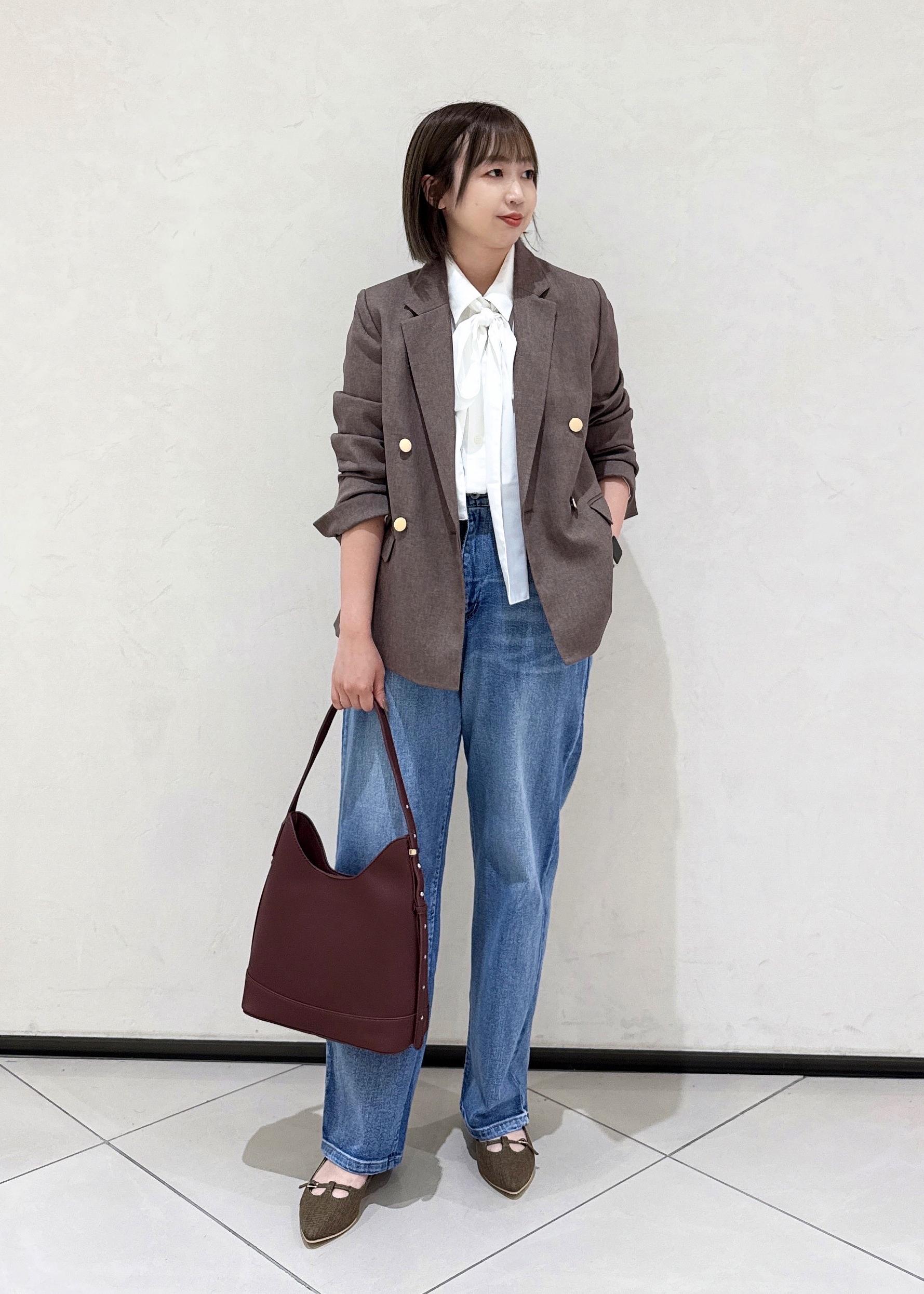 ROPE' PICNICのレディハンサムシリーズ ウールライク金ボタンジャケット(半裏地)/セットアップ・通勤対応を使ったコーディネートを紹介します。｜Rakuten Fashion(楽天ファッション／旧楽天ブランドアベニュー)6353268