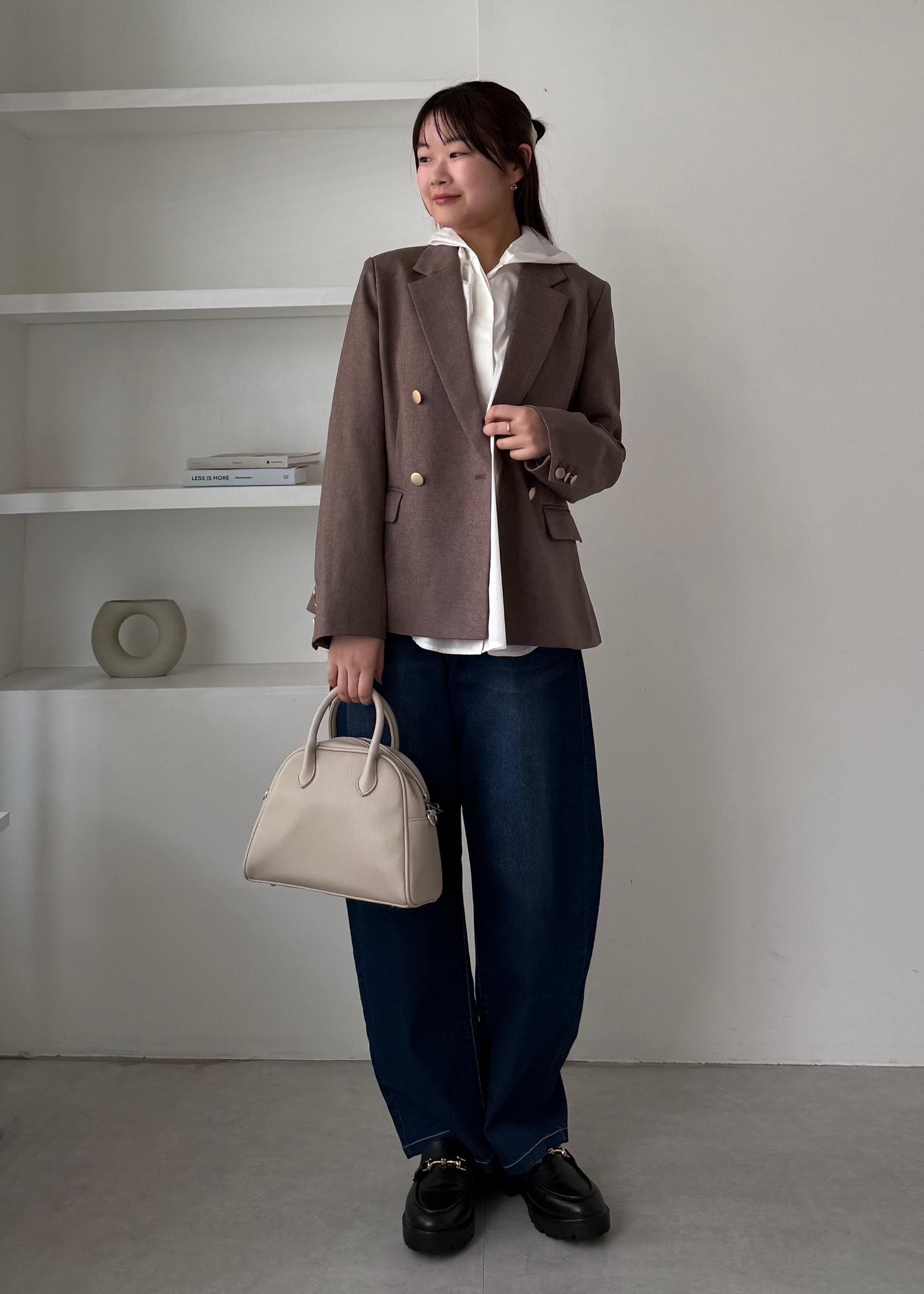 ROPE' PICNICのレディハンサムシリーズ ウールライク金ボタンジャケット(半裏地)/セットアップ・通勤対応を使ったコーディネートを紹介します。｜Rakuten Fashion(楽天ファッション／旧楽天ブランドアベニュー)6353319