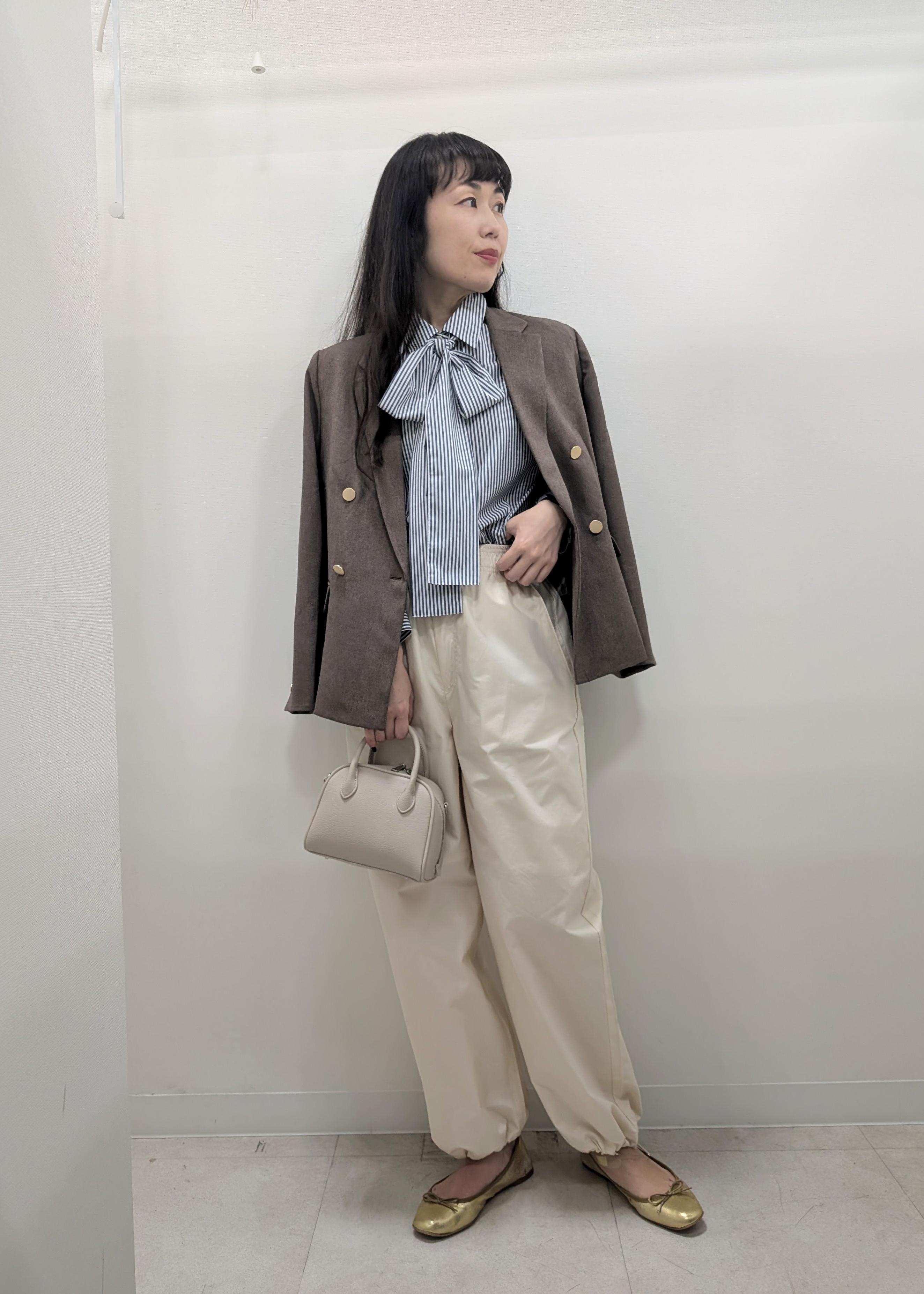 ROPE' PICNICのレディハンサムシリーズ ウールライク金ボタンジャケット(半裏地)/セットアップ・通勤対応を使ったコーディネートを紹介します。｜Rakuten Fashion(楽天ファッション／旧楽天ブランドアベニュー)6353351