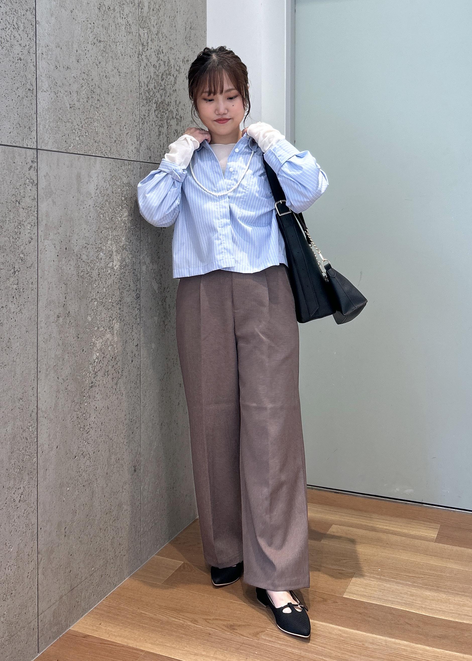 ROPE' PICNICのベーシッククロップドシャツ/イージーケアを使ったコーディネートを紹介します。｜Rakuten Fashion(楽天ファッション／旧楽天ブランドアベニュー)6353374