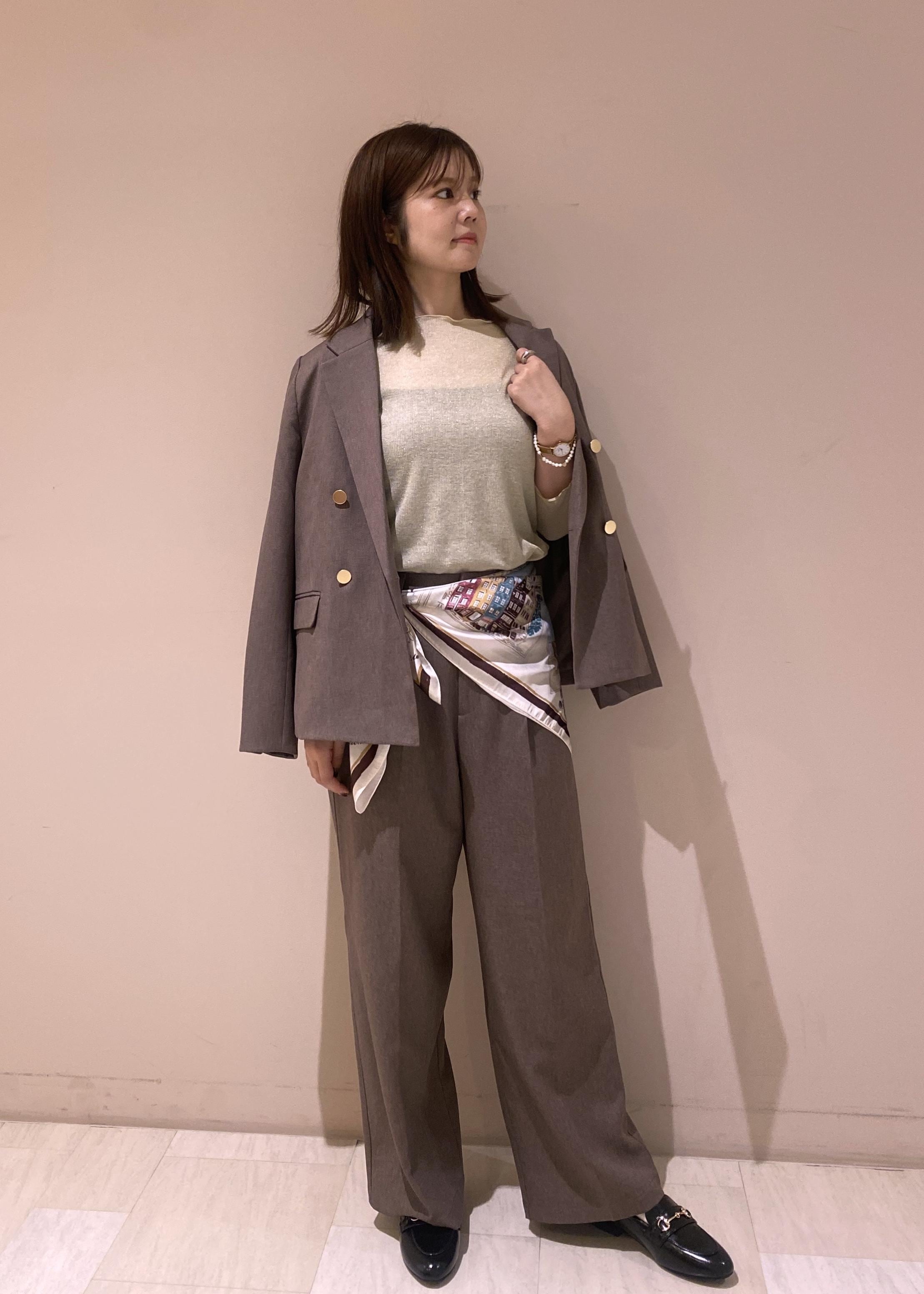 ROPE' PICNICのレディハンサムシリーズ ウールライク金ボタンジャケット(半裏地)/セットアップ・通勤対応を使ったコーディネートを紹介します。｜Rakuten Fashion(楽天ファッション／旧楽天ブランドアベニュー)6353403