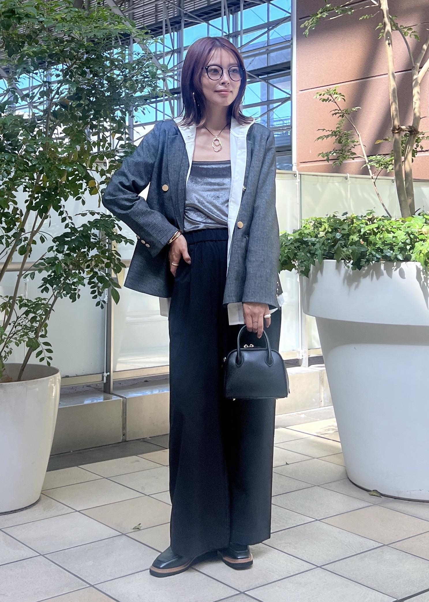 ROPE' PICNICのレディハンサムシリーズ ウールライク金ボタンジャケット(半裏地)/セットアップ・通勤対応を使ったコーディネートを紹介します。｜Rakuten Fashion(楽天ファッション／旧楽天ブランドアベニュー)6353425