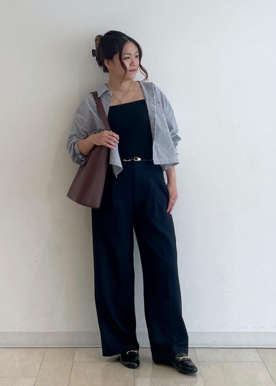 ROPE' PICNICのベーシッククロップドシャツ/イージーケアを使ったコーディネートを紹介します。｜Rakuten Fashion(楽天ファッション／旧楽天ブランドアベニュー)6353434