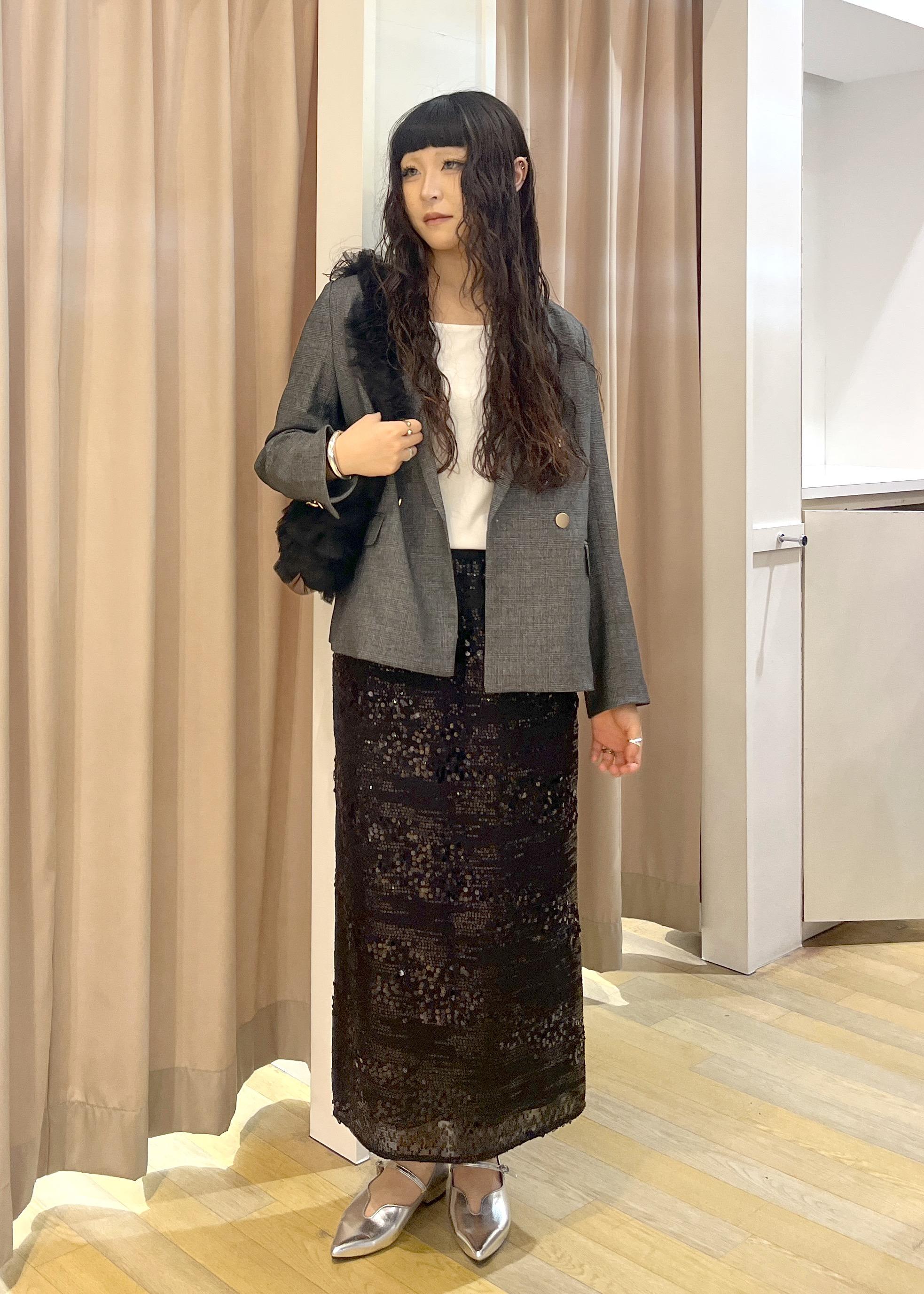 ROPE' PICNICのレディハンサムシリーズ ウールライク金ボタンジャケット(半裏地)/セットアップ・通勤対応を使ったコーディネートを紹介します。｜Rakuten Fashion(楽天ファッション／旧楽天ブランドアベニュー)6353437