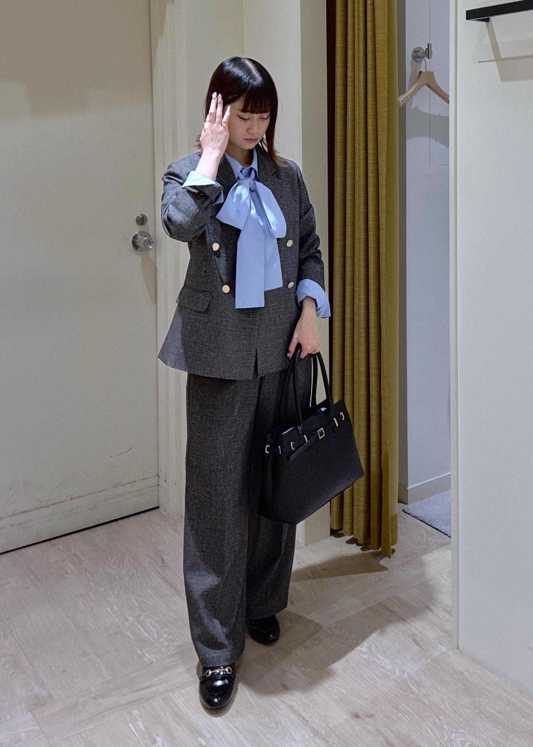 ROPE' PICNICのレディハンサムシリーズ ウールライク金ボタンジャケット(半裏地)/セットアップ・通勤対応を使ったコーディネートを紹介します。｜Rakuten Fashion(楽天ファッション／旧楽天ブランドアベニュー)6353449