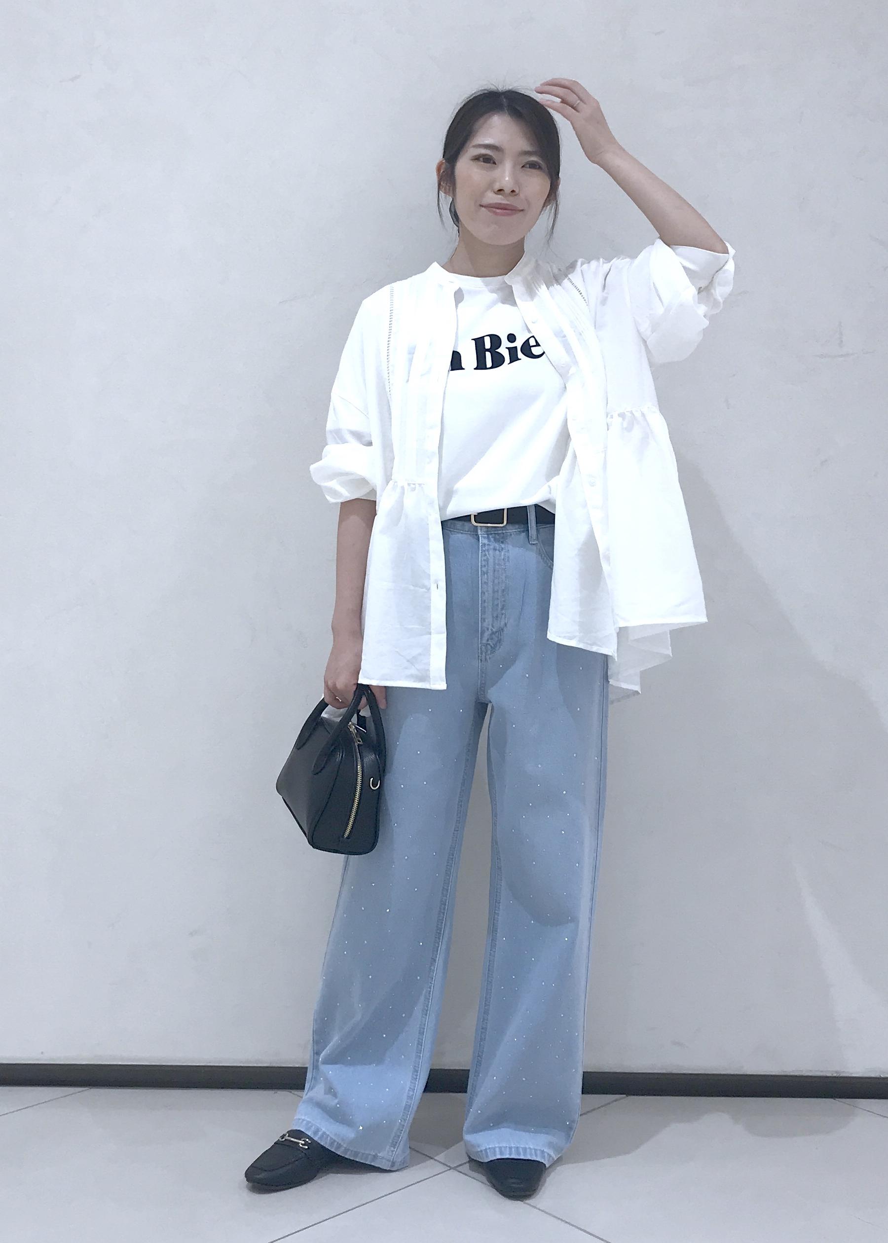 ROPE' PICNICの【UVカット・接触冷感・汗染み加工】フロッキーロゴTシャツを使ったコーディネートを紹介します。｜Rakuten Fashion(楽天ファッション／旧楽天ブランドアベニュー)6353453