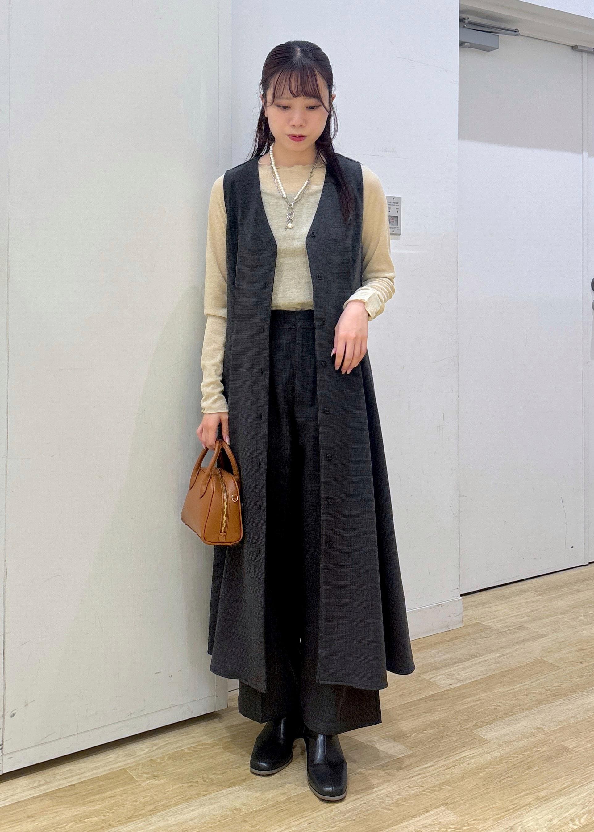 ROPE' PICNICのラメシアーリブカットソーを使ったコーディネートを紹介します。｜Rakuten Fashion(楽天ファッション／旧楽天ブランドアベニュー)6353457