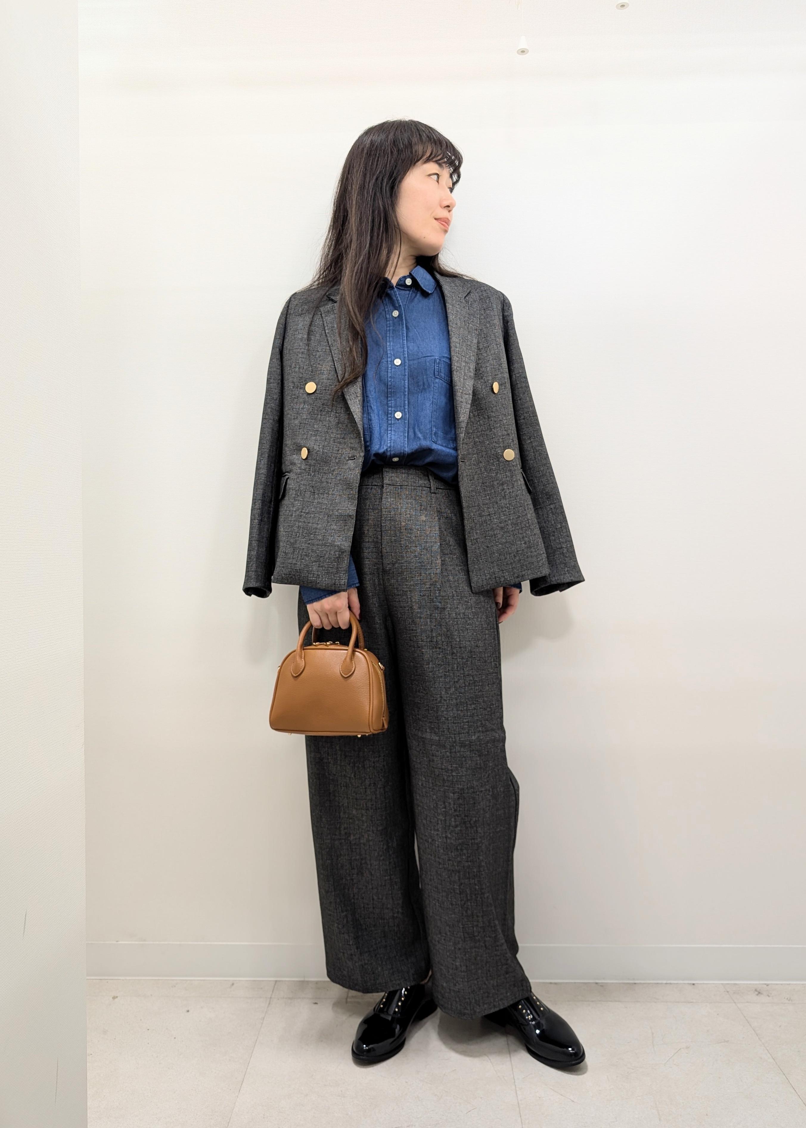 ROPE' PICNICのレディハンサムシリーズ ウールライク金ボタンジャケット(半裏地)/セットアップ・通勤対応を使ったコーディネートを紹介します。｜Rakuten Fashion(楽天ファッション／旧楽天ブランドアベニュー)6353466