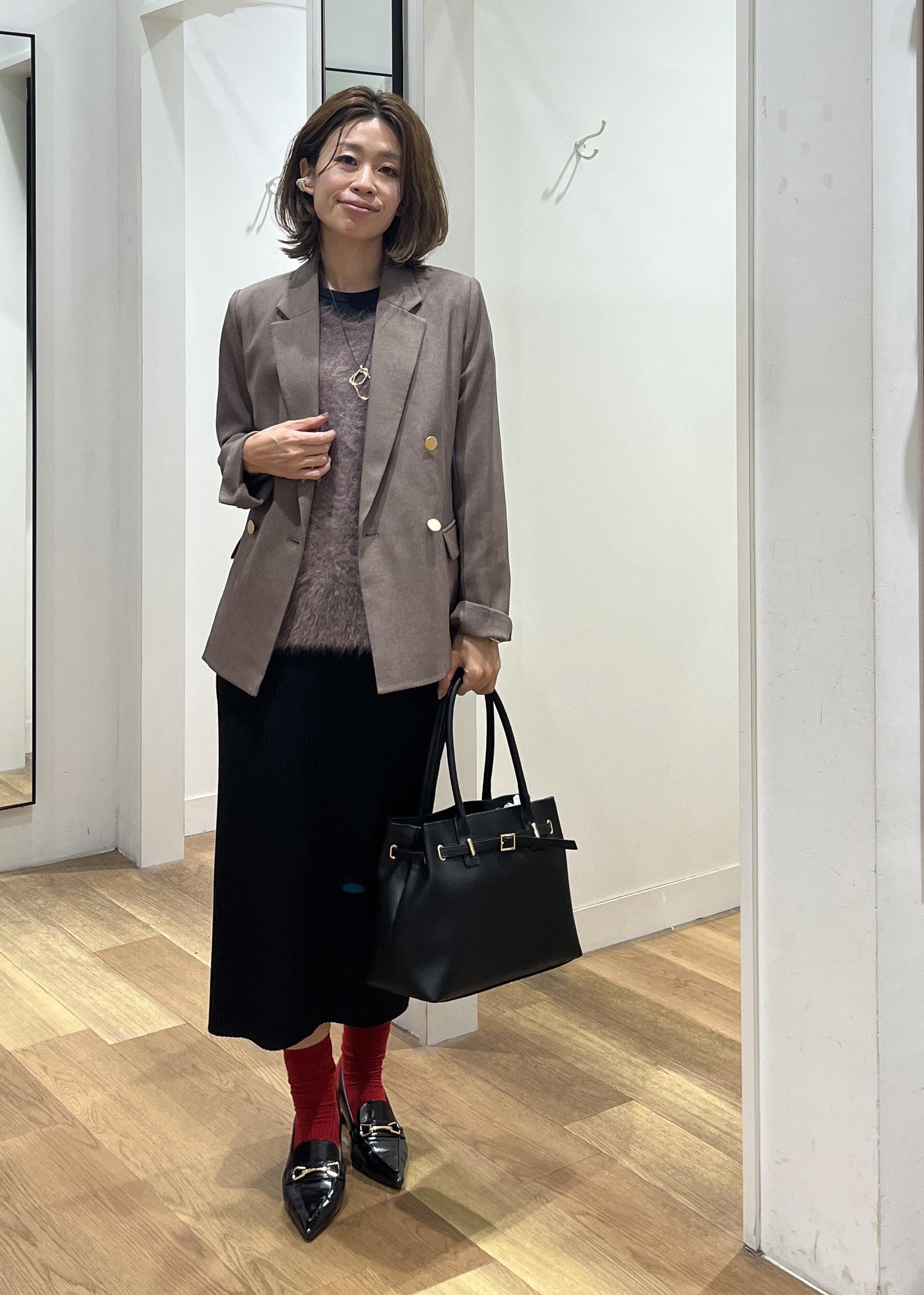 ROPE' PICNICのレディハンサムシリーズ ウールライク金ボタンジャケット(半裏地)/セットアップ・通勤対応を使ったコーディネートを紹介します。｜Rakuten Fashion(楽天ファッション／旧楽天ブランドアベニュー)6353474