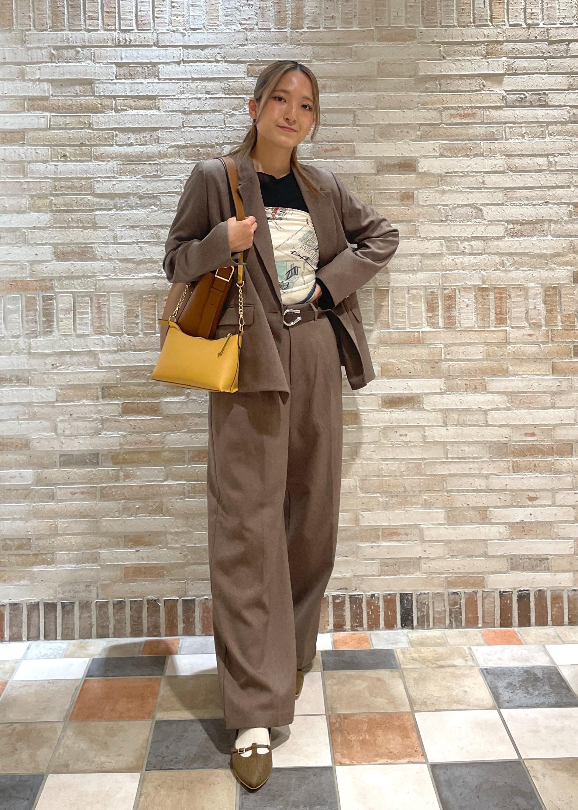 ROPE' PICNICのレディハンサムシリーズ ウールライク金ボタンジャケット(半裏地)/セットアップ・通勤対応を使ったコーディネートを紹介します。｜Rakuten Fashion(楽天ファッション／旧楽天ブランドアベニュー)6353505