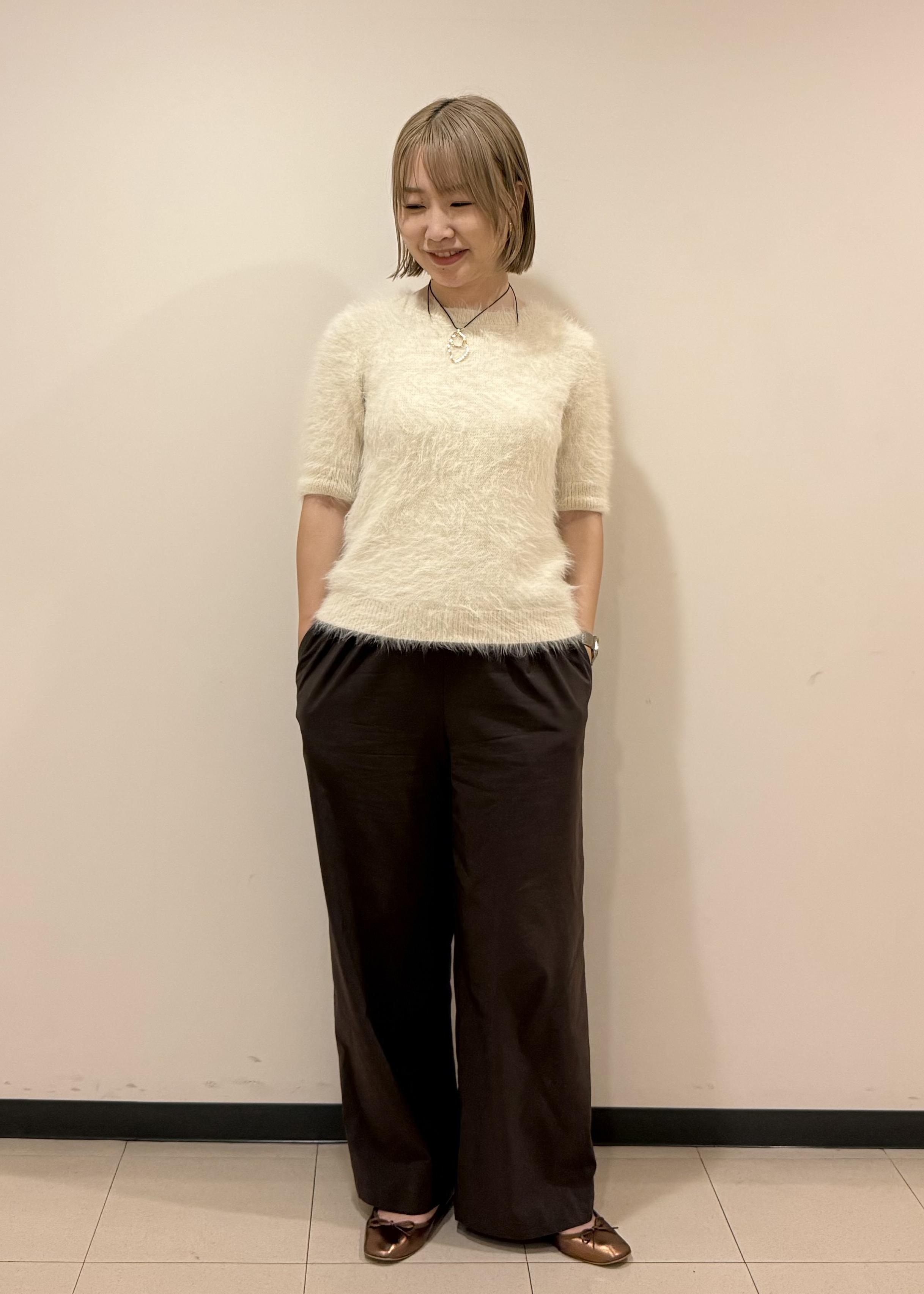 ROPE' PICNICのシャギーニットハーフスリーブプルオーバーを使ったコーディネートを紹介します。｜Rakuten Fashion(楽天ファッション／旧楽天ブランドアベニュー)6353508