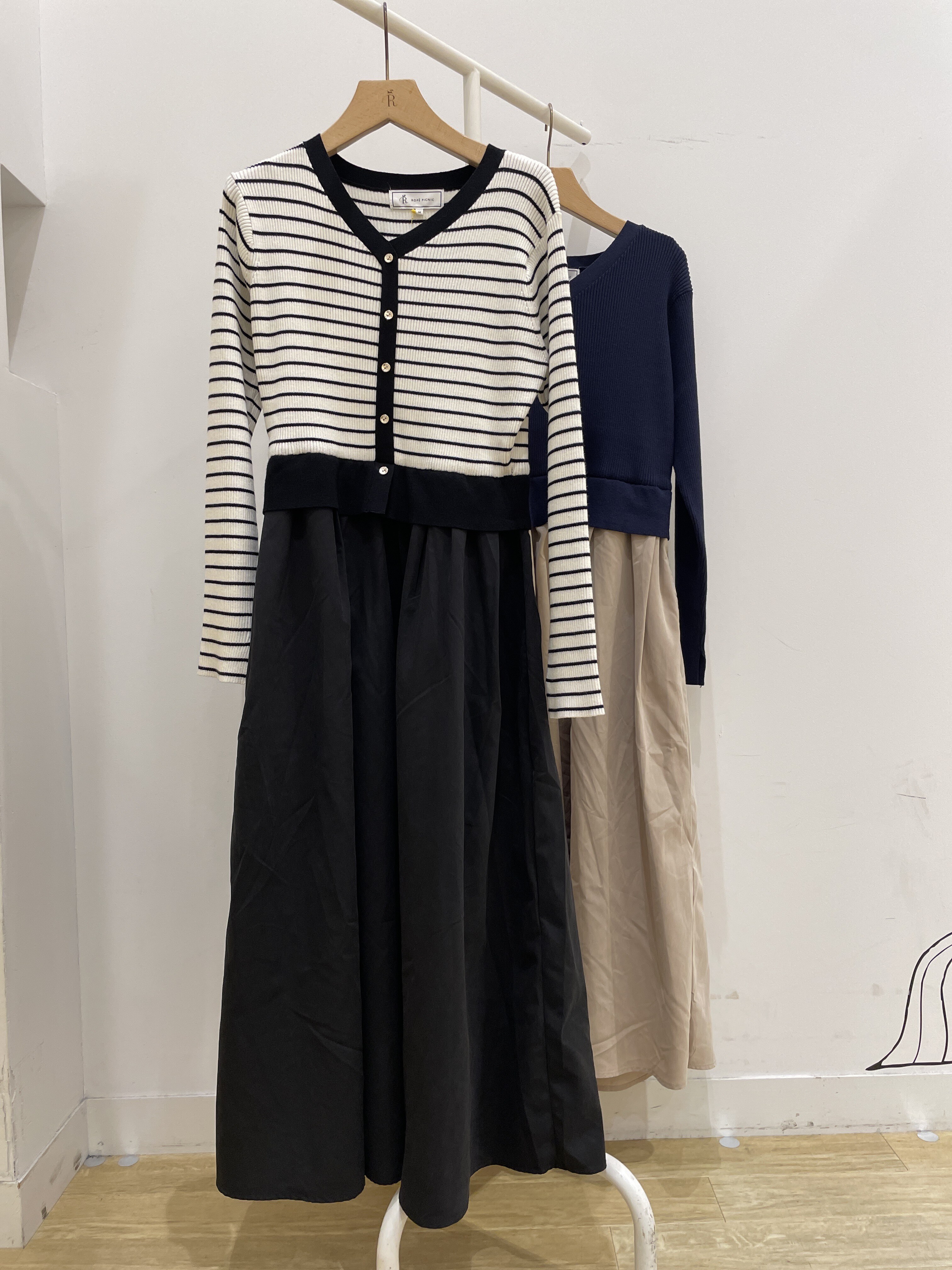 ROPE' PICNICの【新色追加】メタル釦ドッキングワンピースを使ったコーディネートを紹介します。｜Rakuten Fashion(楽天ファッション／旧楽天ブランドアベニュー)6402002