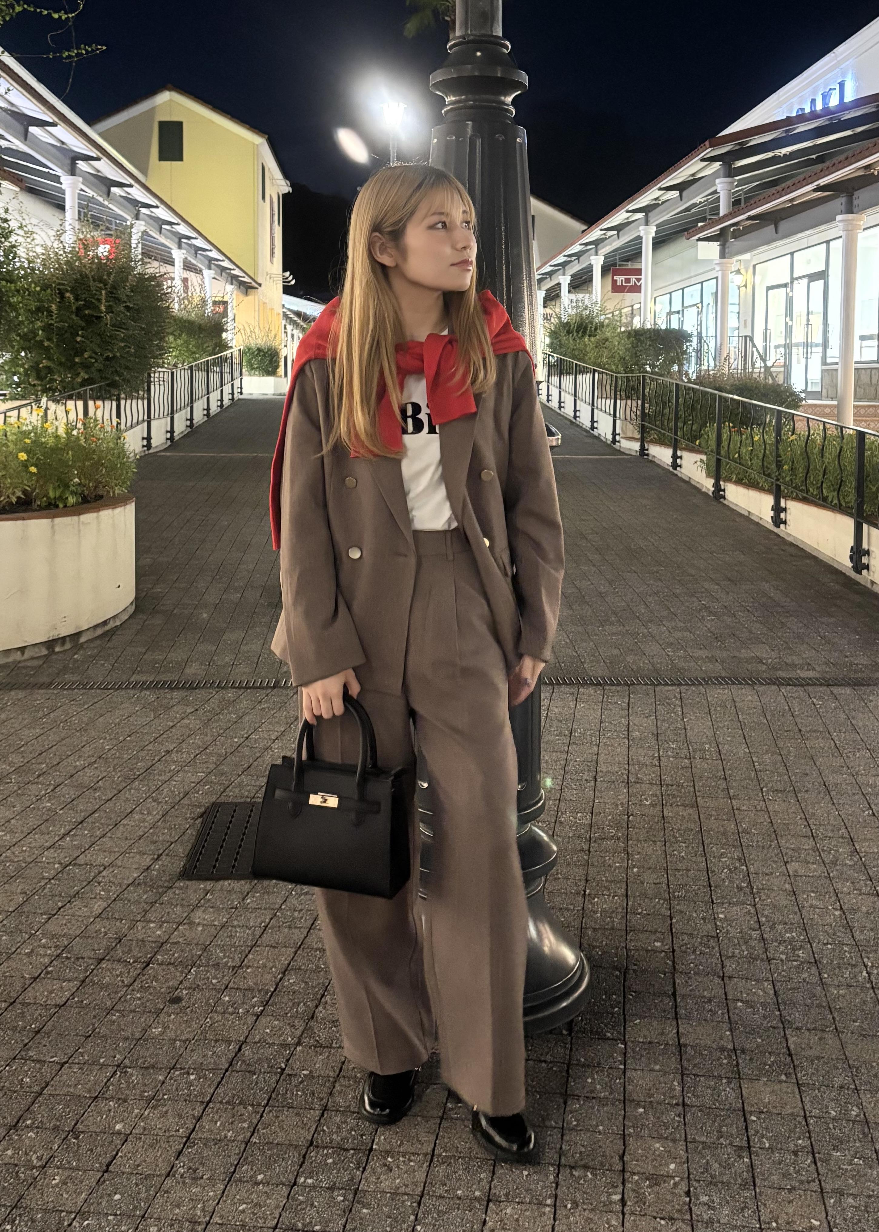 ROPE' PICNICのレディハンサムシリーズ ウールライク金ボタンジャケット(半裏地)/セットアップ・通勤対応を使ったコーディネートを紹介します。｜Rakuten Fashion(楽天ファッション／旧楽天ブランドアベニュー)6402054