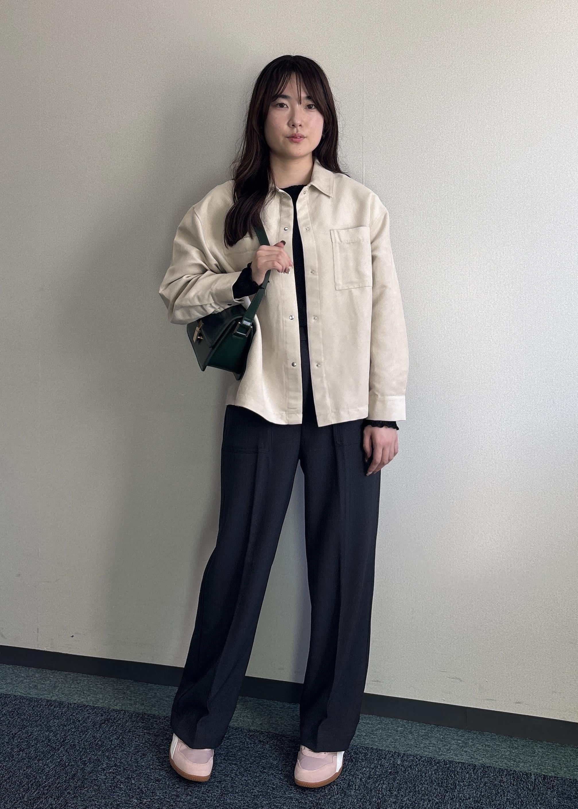 ROPE' PICNICのスエードシャツを使ったコーディネートを紹介します。｜Rakuten Fashion(楽天ファッション／旧楽天ブランドアベニュー)6402030