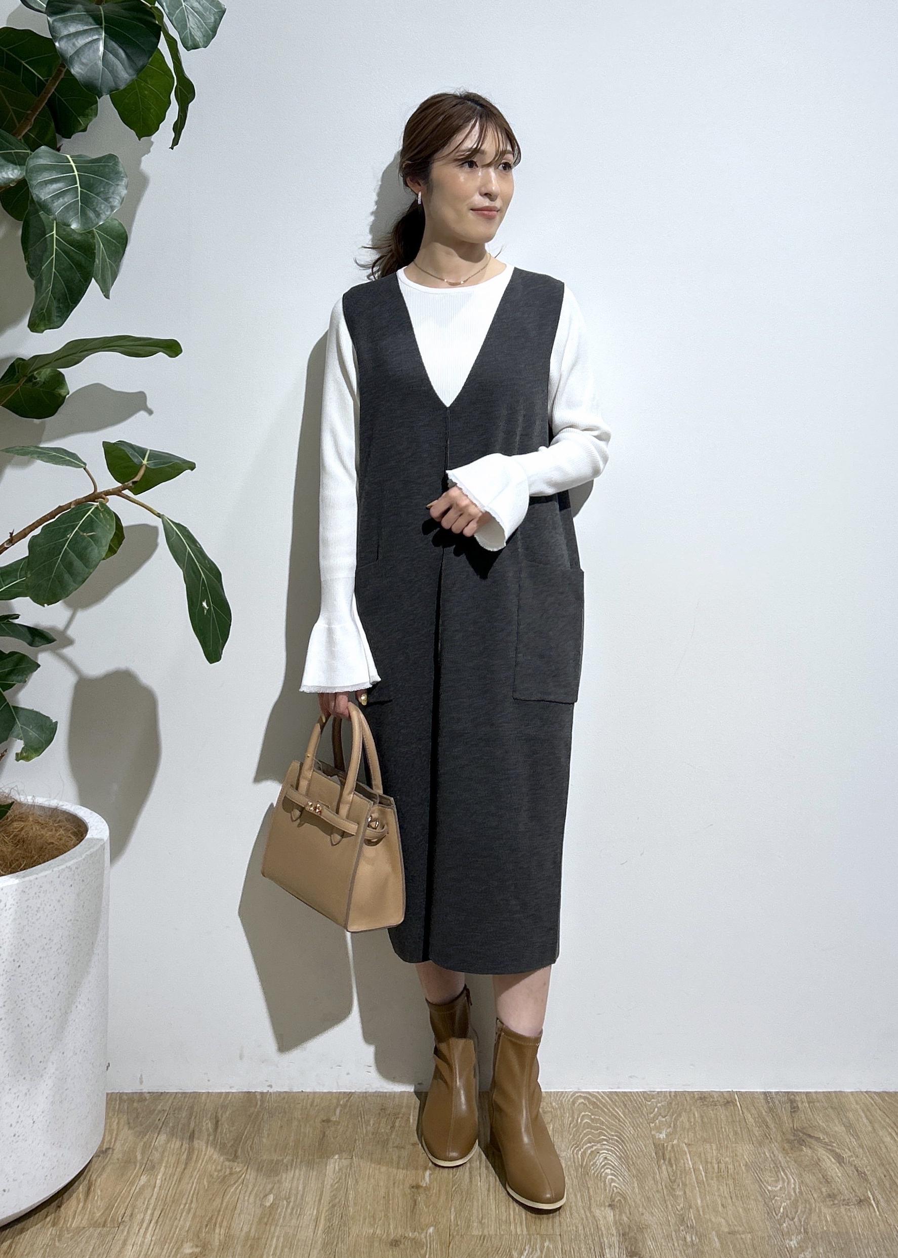 ROPE' PICNICのニットジャンパースカート/着丈が選べる・リンクコーデを使ったコーディネートを紹介します。｜Rakuten Fashion(楽天ファッション／旧楽天ブランドアベニュー)6402034