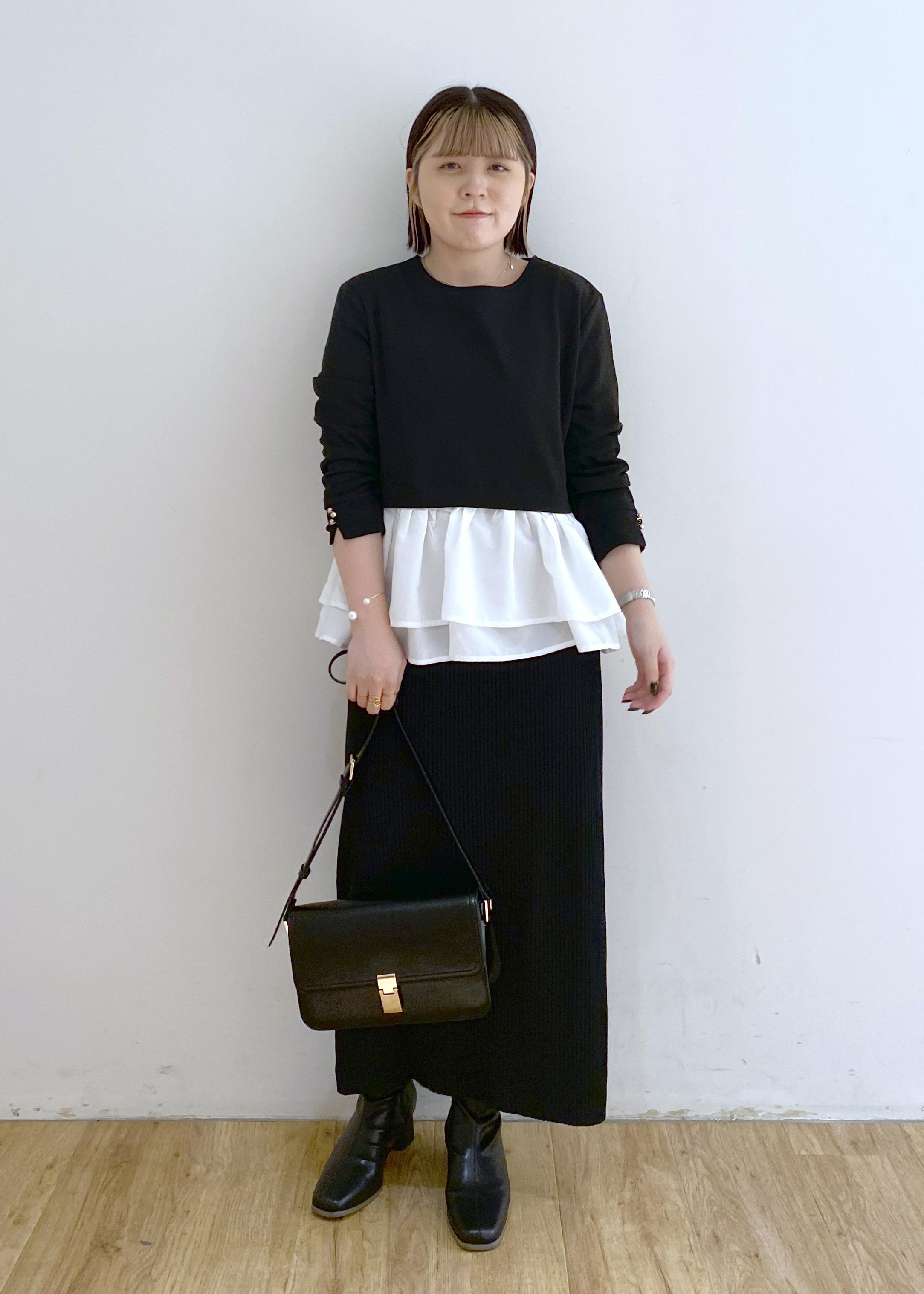 ROPE' PICNICの布帛ドッキングペプラムギャザープルオーバーを使ったコーディネートを紹介します。｜Rakuten Fashion(楽天ファッション／旧楽天ブランドアベニュー)6402060