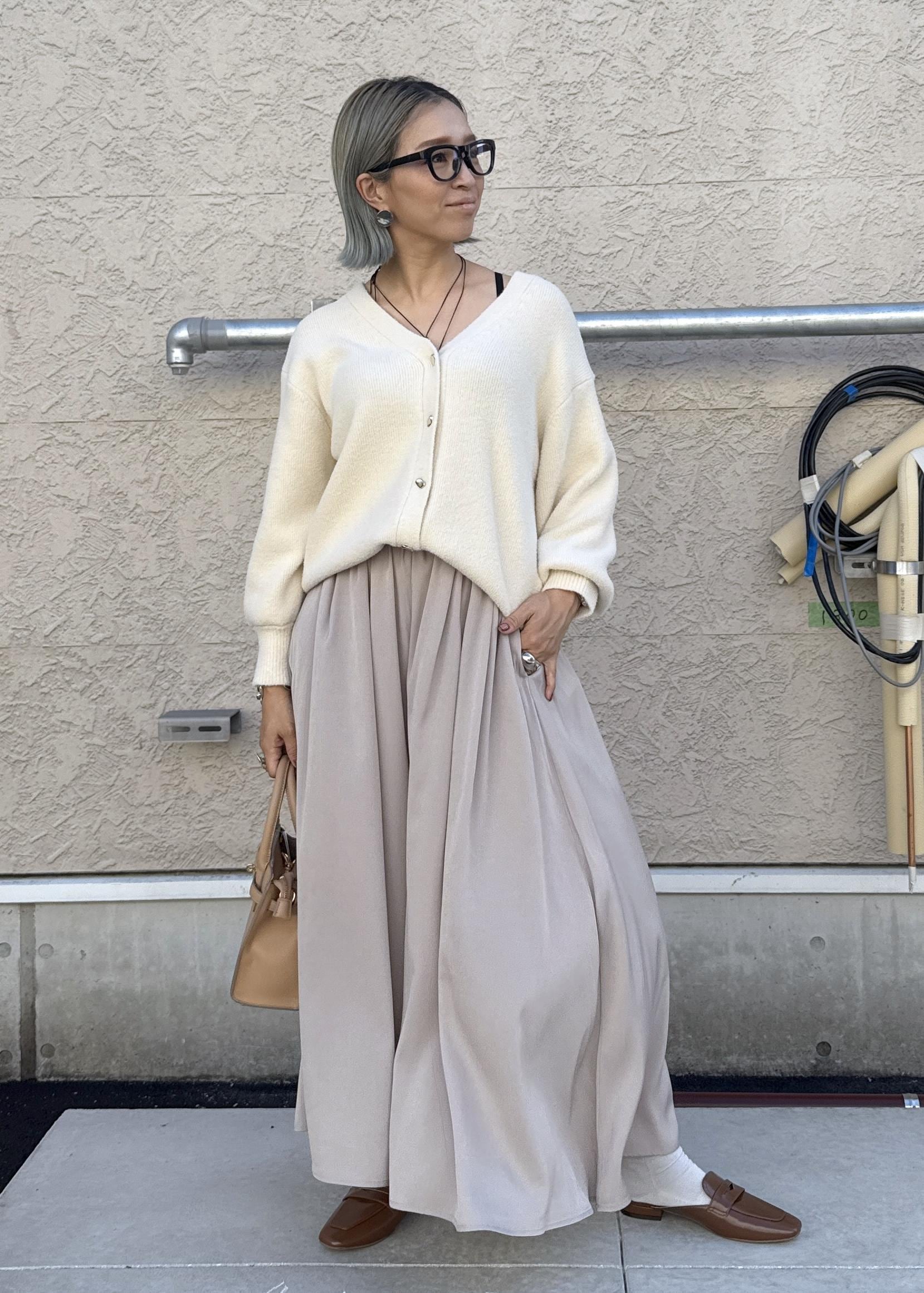 ROPE' PICNICの【新色追加】スフレニットシリーズ 変形メタルボタンミドル丈カーディガン/イージーケア・リンクコーデを使ったコーディネートを紹介します。｜Rakuten Fashion(楽天ファッション／旧楽天ブランドアベニュー)6402035