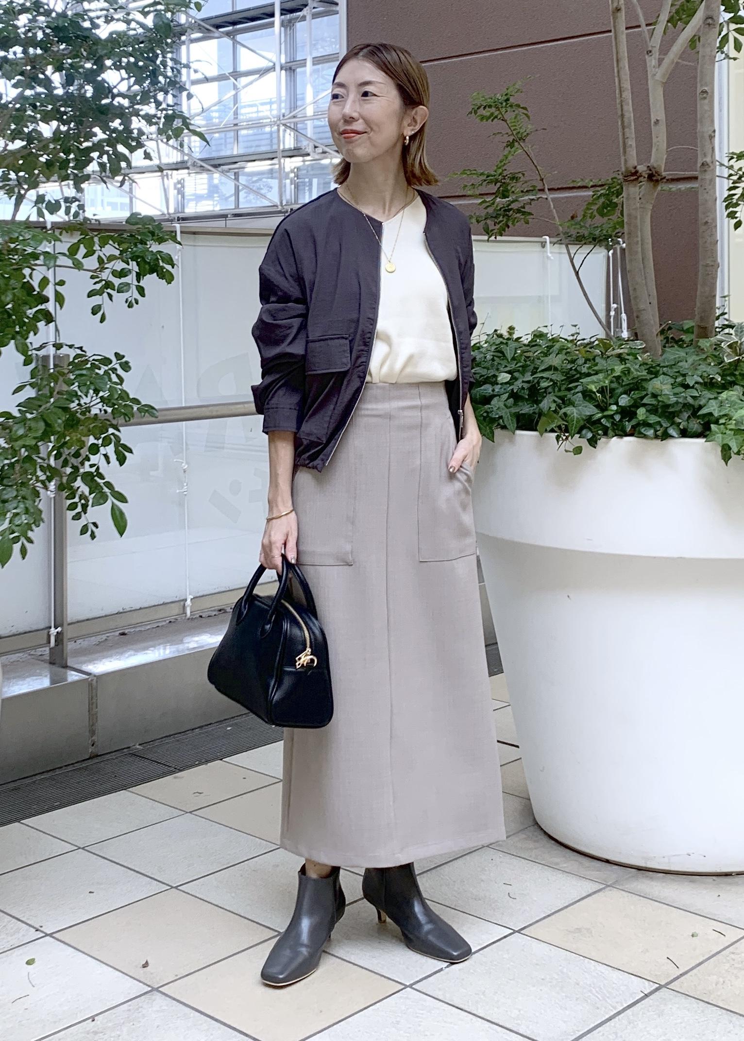 ROPE' PICNICのレーヨンナイロンブルゾンを使ったコーディネートを紹介します。｜Rakuten Fashion(楽天ファッション／旧楽天ブランドアベニュー)6402048