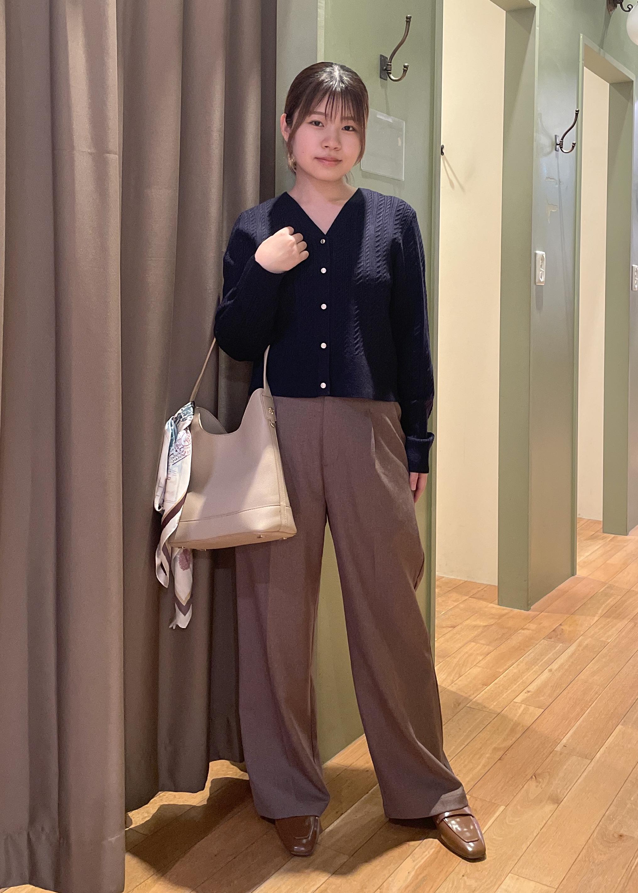 ROPE' PICNICの【アンチピリング・洗濯機OK】ミニケーブルカーディガンを使ったコーディネートを紹介します。｜Rakuten Fashion(楽天ファッション／旧楽天ブランドアベニュー)6402083