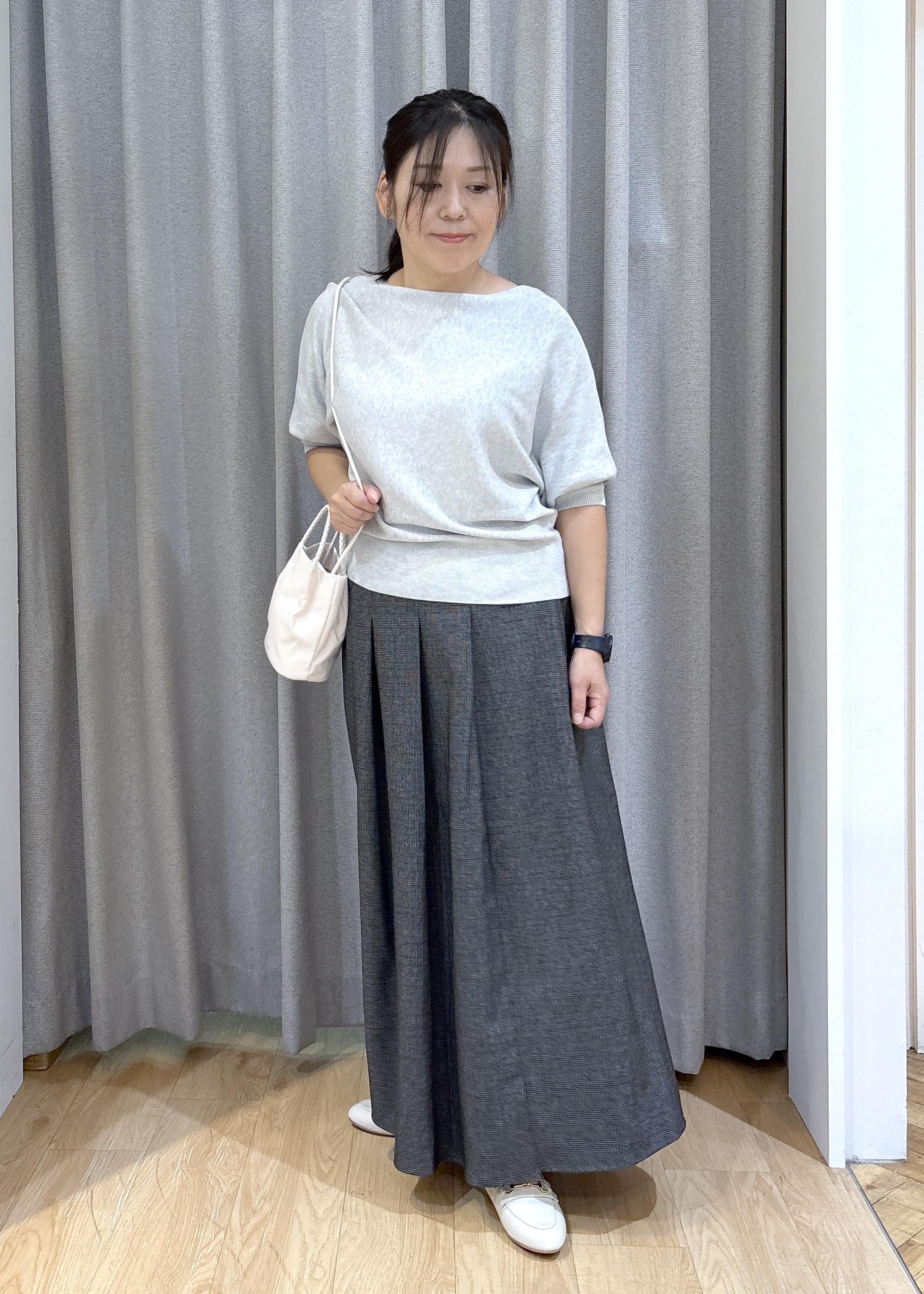 ROPE' PICNICのラメ混ドルマン7分袖ニットを使ったコーディネートを紹介します。｜Rakuten Fashion(楽天ファッション／旧楽天ブランドアベニュー)6402134