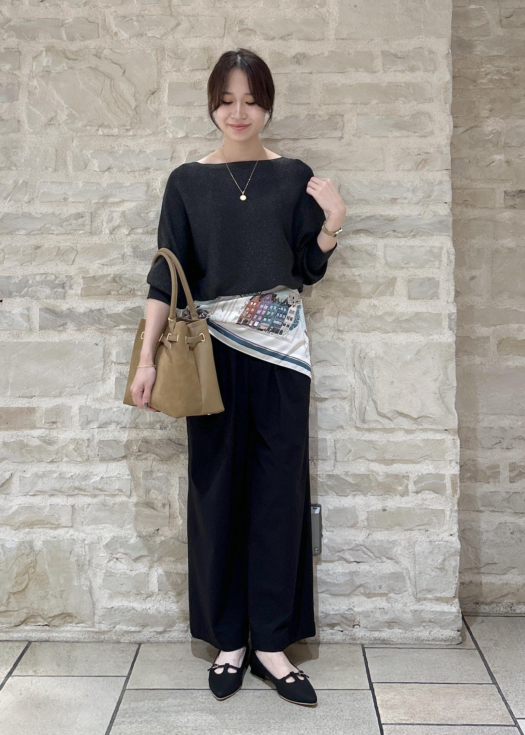 ROPE' PICNICのラメ混ドルマン7分袖ニットを使ったコーディネートを紹介します。｜Rakuten Fashion(楽天ファッション／旧楽天ブランドアベニュー)6402146