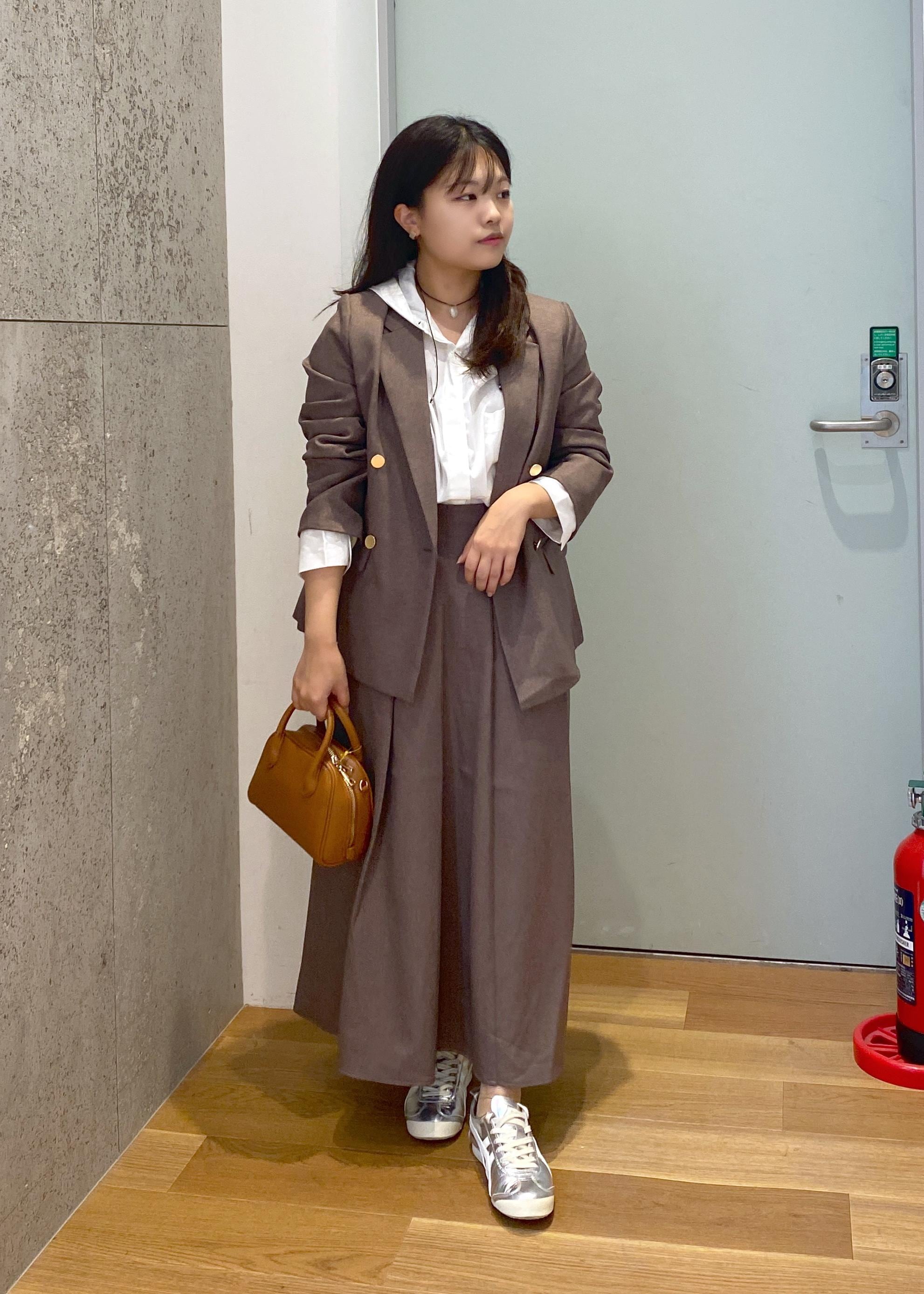 ROPE' PICNICのレディハンサムシリーズ ウールライク金ボタンジャケット(半裏地)/セットアップ・通勤対応を使ったコーディネートを紹介します。｜Rakuten Fashion(楽天ファッション／旧楽天ブランドアベニュー)6402119