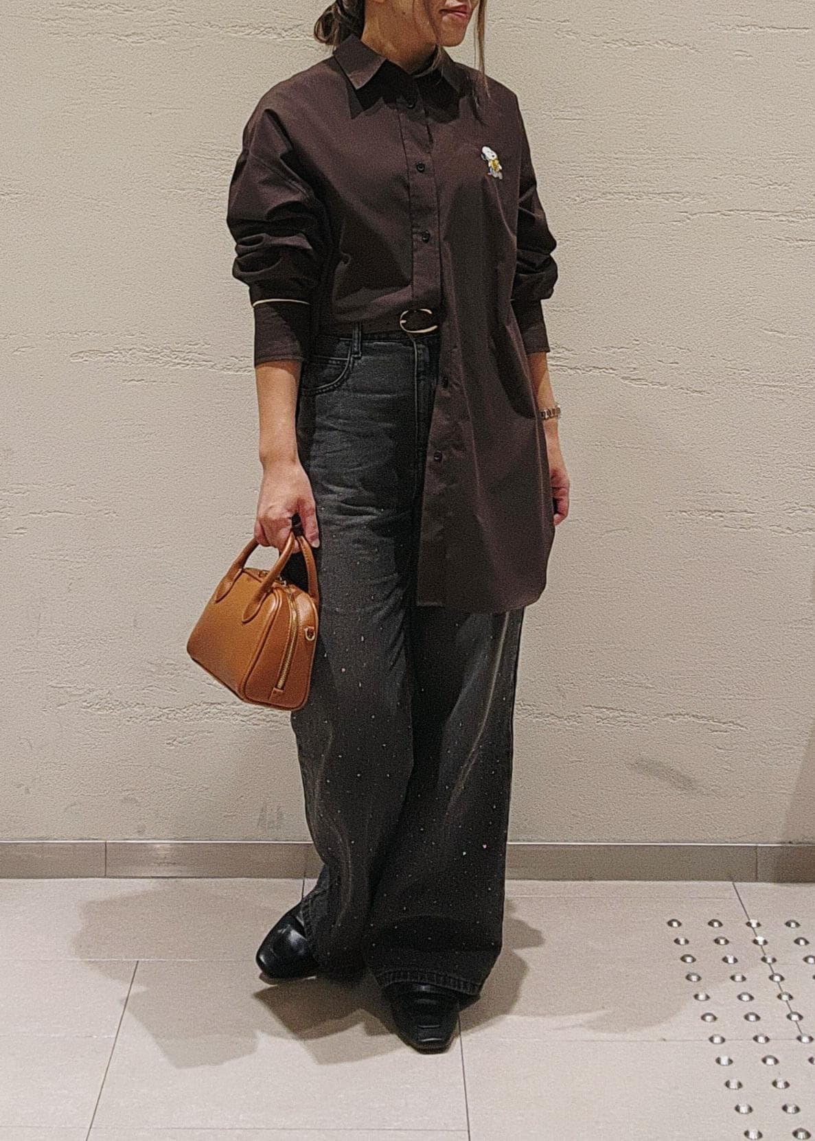 ROPE' PICNICの【PEANUTS*MLB COLLECTION by ROPE' PICNIC】オーバーサイズシャツを使ったコーディネートを紹介します。｜Rakuten Fashion(楽天ファッション／旧楽天ブランドアベニュー)6402120