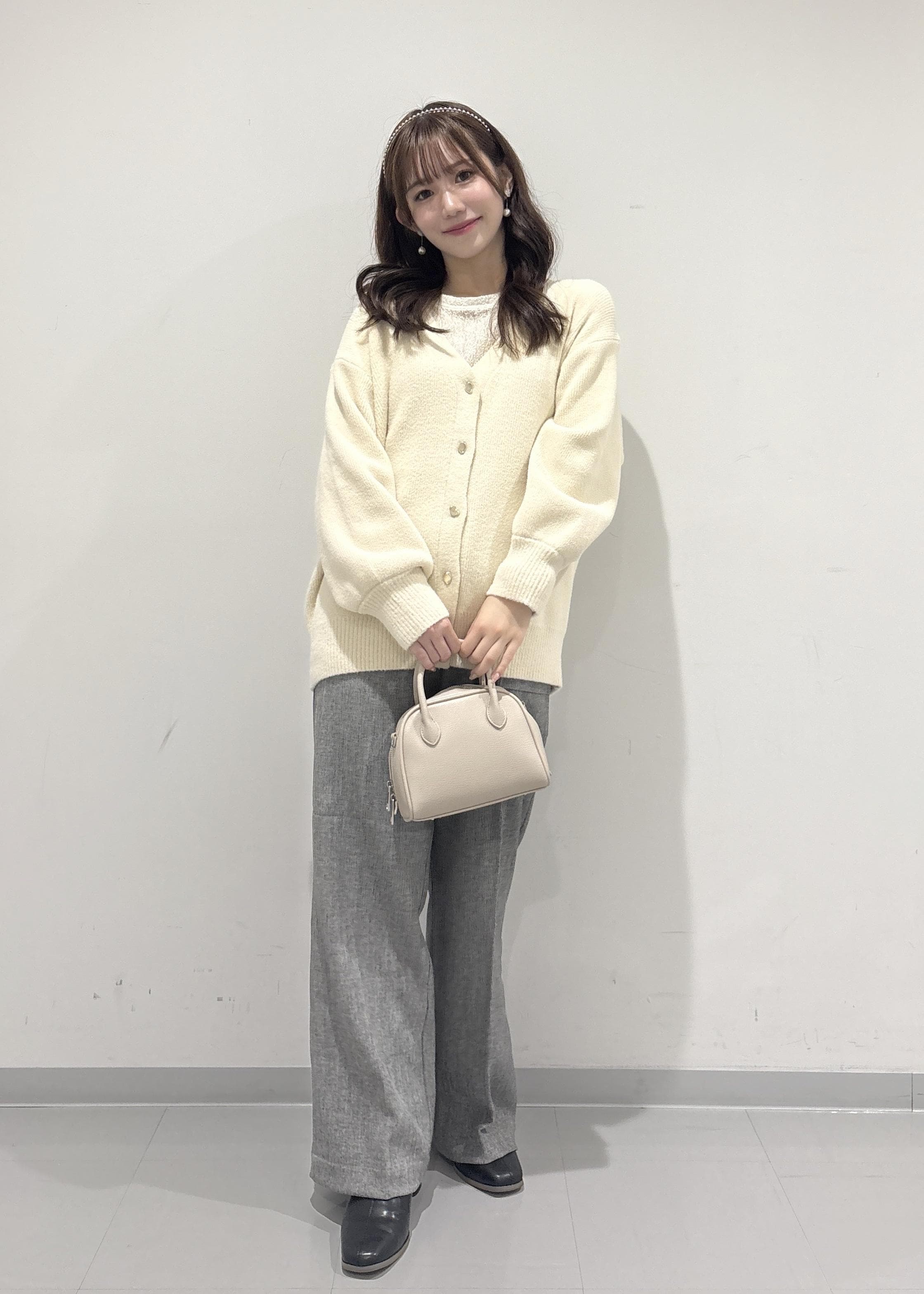 ROPE' PICNICの【新色追加】スフレニットシリーズ 変形メタルボタンミドル丈カーディガン/イージーケア・リンクコーデを使ったコーディネートを紹介します。｜Rakuten Fashion(楽天ファッション／旧楽天ブランドアベニュー)6402166