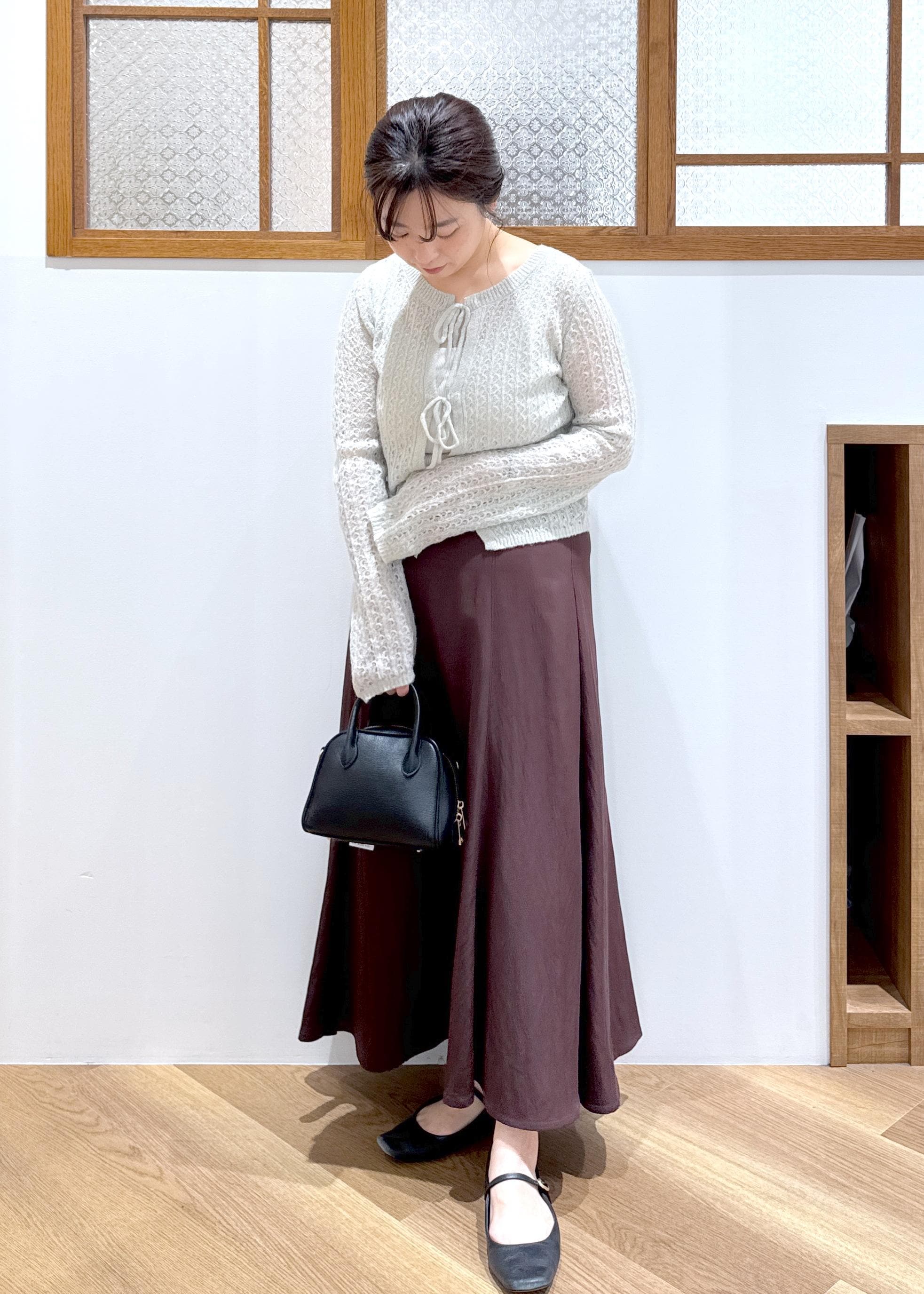 ROPE' PICNICのレース編みメッシュニットカーディガンを使ったコーディネートを紹介します。｜Rakuten Fashion(楽天ファッション／旧楽天ブランドアベニュー)6403230